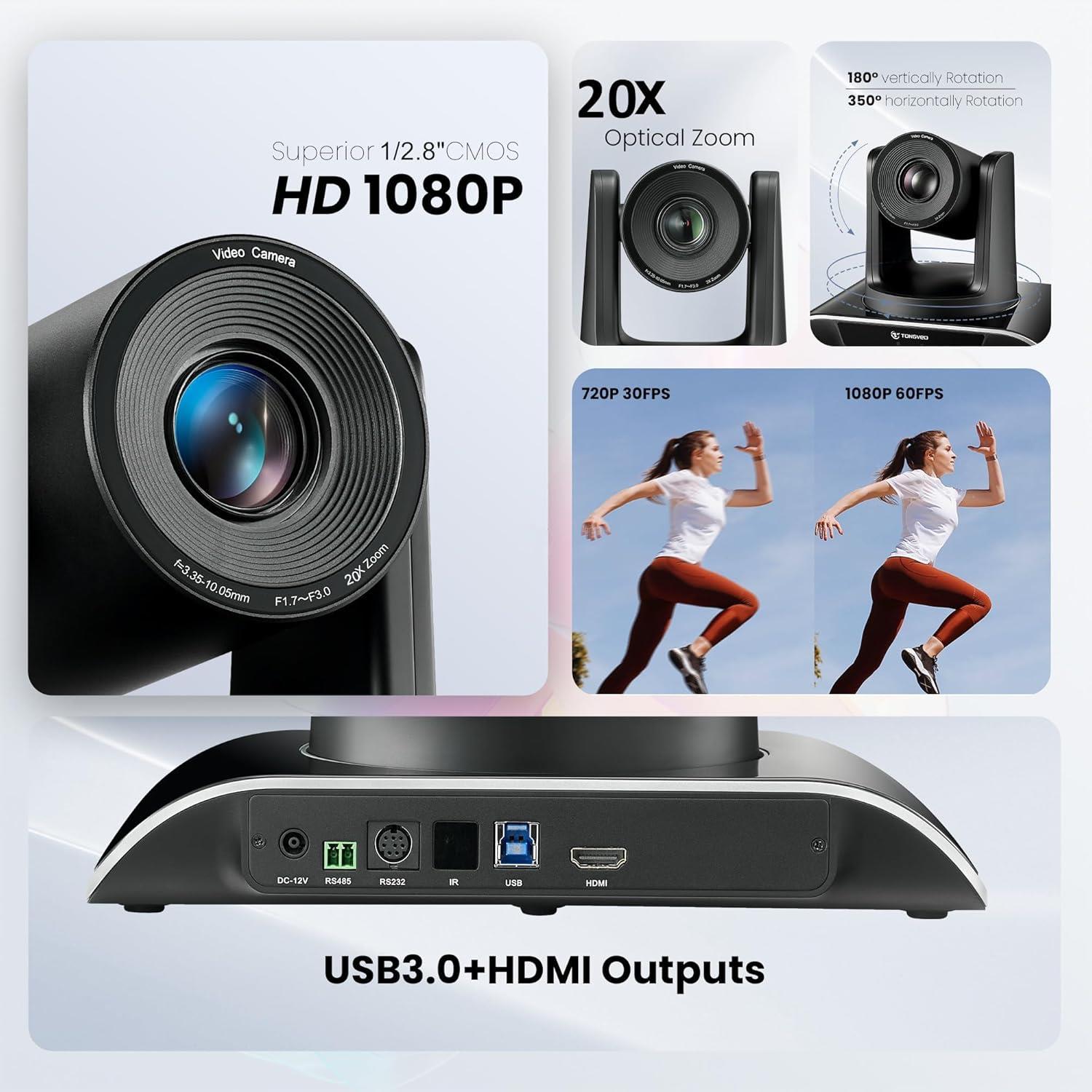 TONGVEO 20X Optik Zoom PTZ Kamera