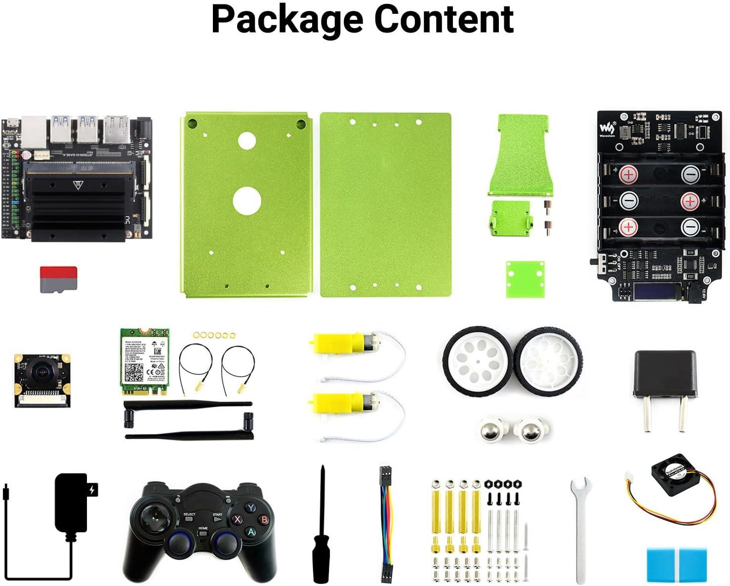 Waveshare JetBot AI Jetson Nano Tabanlı Yapay Zeka Robot Kiti - Wavwshare Jetson Nano Dev Kit 4GB Dahil