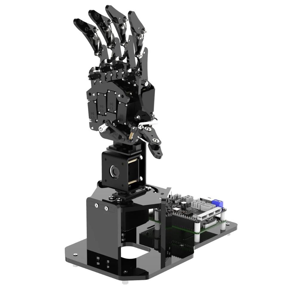 Hiwonder uHandPi Raspberry Pi Robotik El AI Görüş Python Programlama - Sağ El
