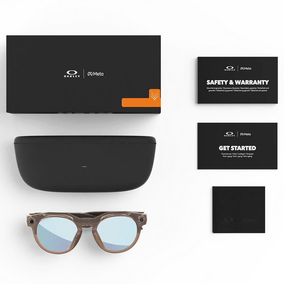 Oakley Meta HSTN Kameralı Yapay Zekalı Akıllı Gözlük Brown Smoke Prizm Deep Water Polarized