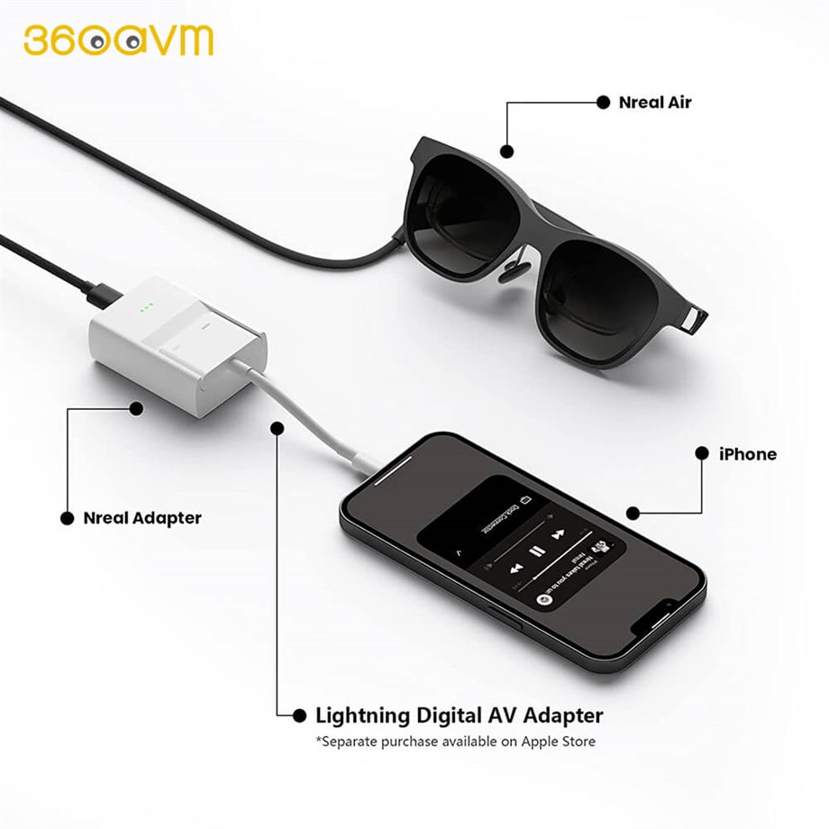 Nreal Air Adaptör iPhone Nintendo Switch Bağlantı Adaptörü