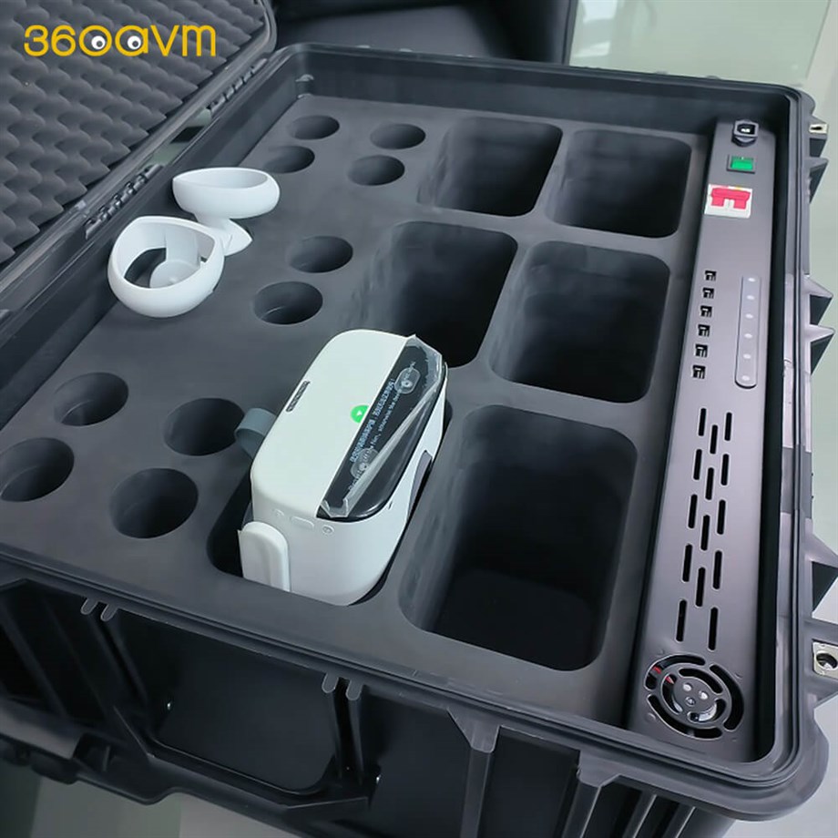 VR Başlığı Şarjlı Taşıma Çantası 6 Adet Meta Quest 2 Ve Pico Neo 3 Uyumlu