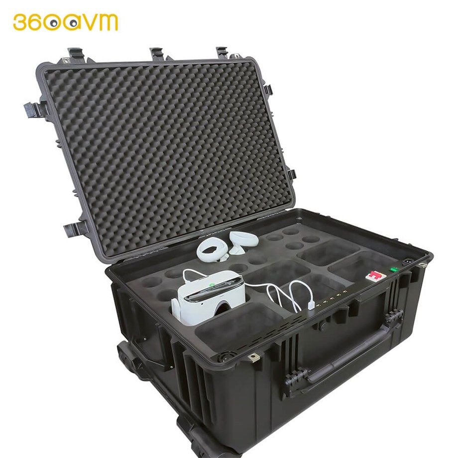 VR Başlığı Şarjlı Taşıma Çantası 6 Adet Meta Quest 2 Ve Pico Neo 3 Uyumlu