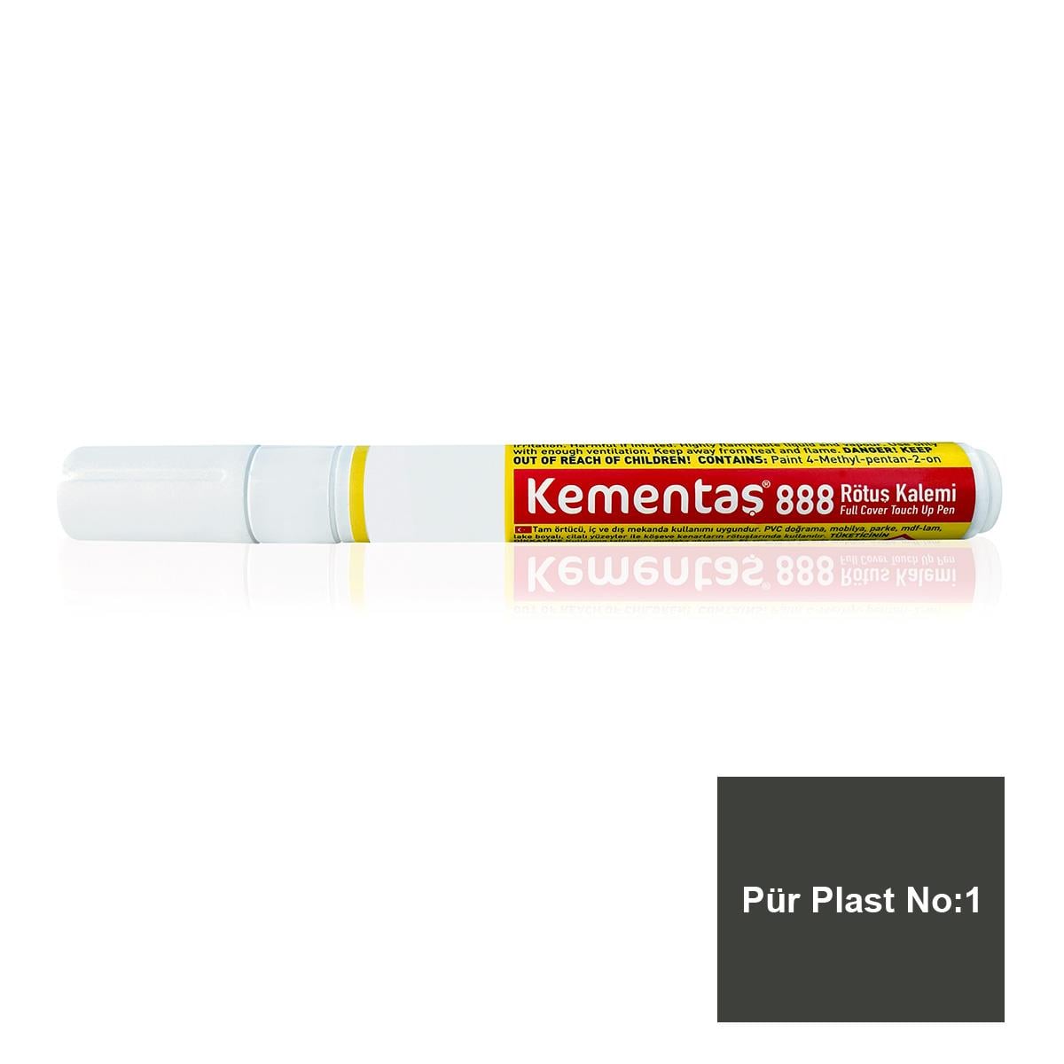 Tam Örtücü Rötuş Kalemleri 108 08 Pür Plast No:1 Tam Örtücü Rötuş Kalemi