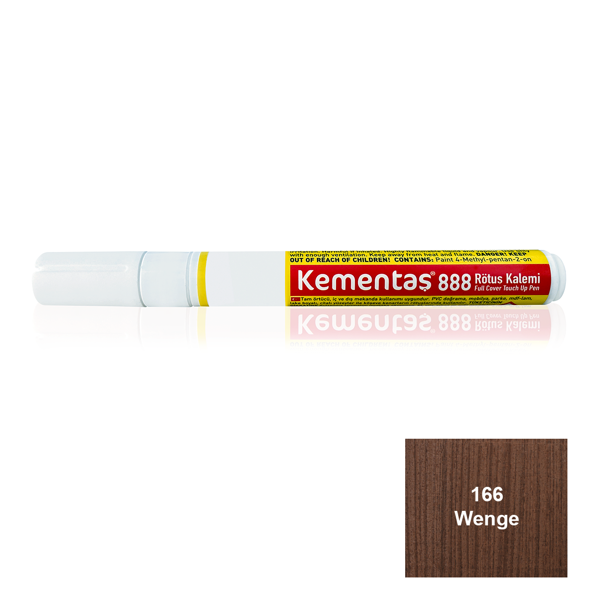 166 Wenge Tam Örtücü Rötuş Kalemi Tam Örtücü Rötuş Kalemleri