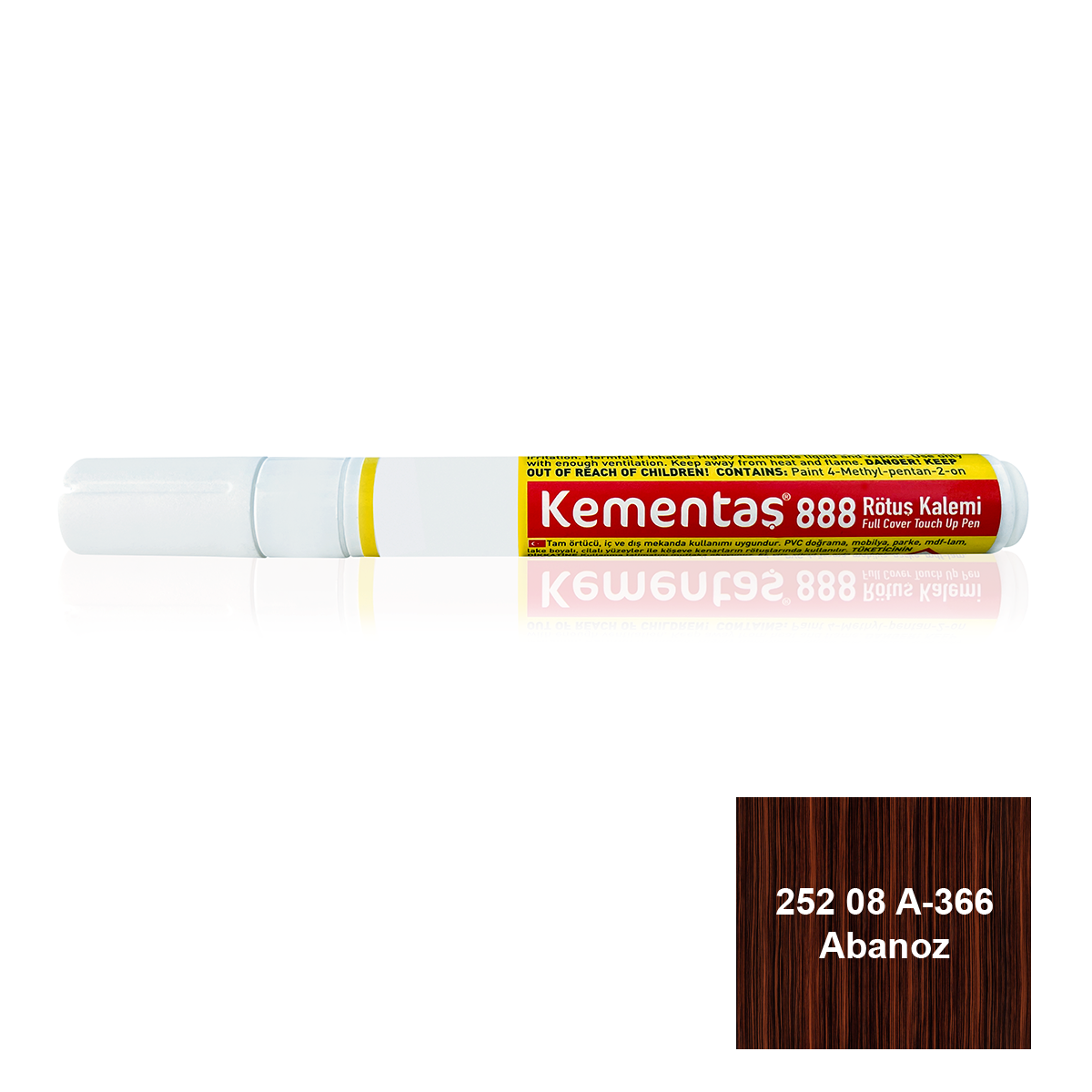 Tam Örtücü Rötuş Kalemleri 252 08 A-366 Abanoz Tam Örtücü Rötuş Kalemi