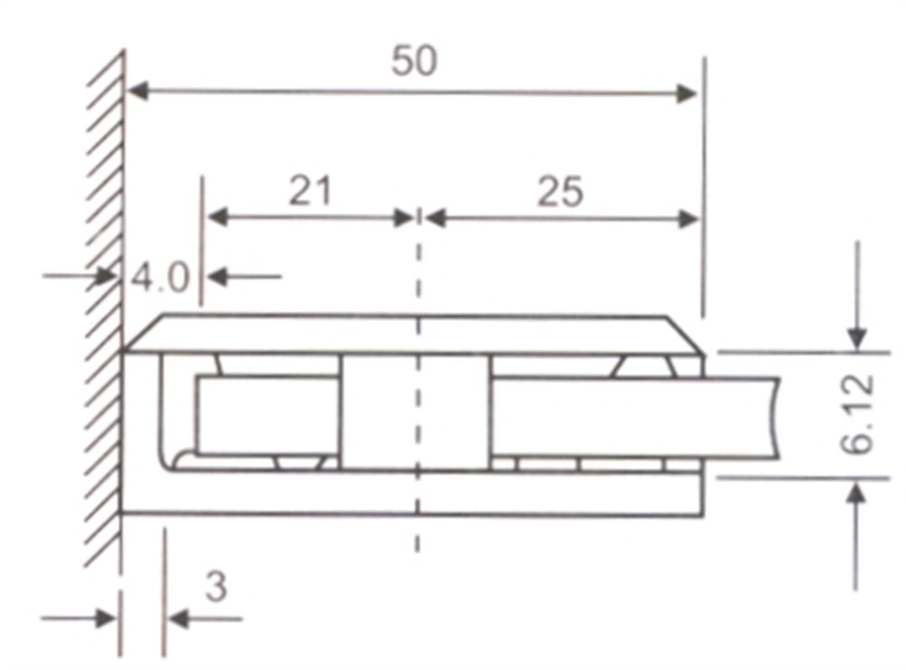 SGC-001 BR Cam Bağlantı Elemanı Cam-Duvar