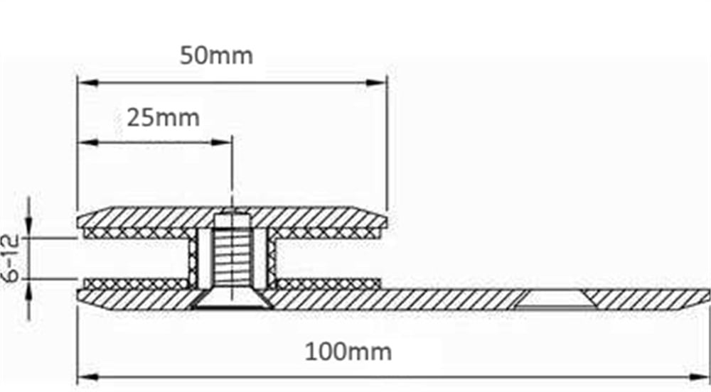 SGC-004 BR Cam Duvar Bağlantı Elemanı