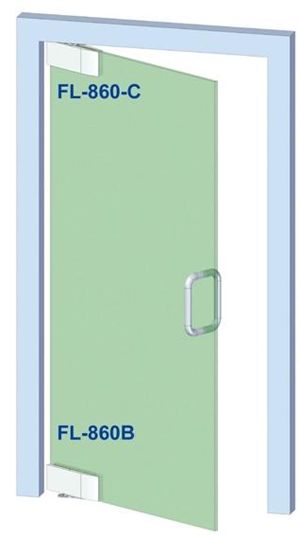 Cam Kapı İç Mekan Yaylı Pivot Menteşe