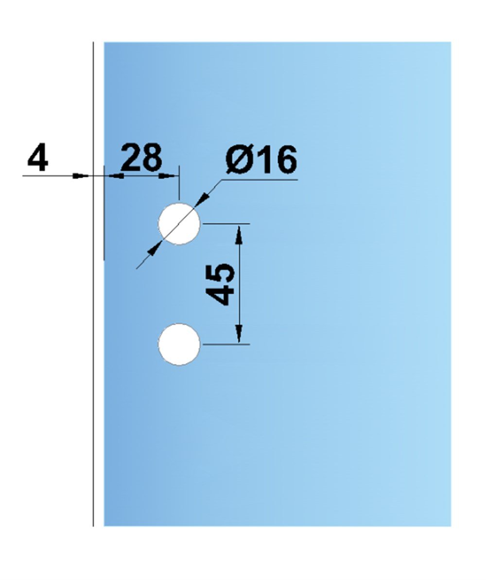 Cam Kapı Menteşesi Aluminyum