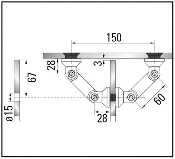 SA-8000 A4 CAM CAMA T CAM BAGLANTI MANET  AYARLI TUTUCU
