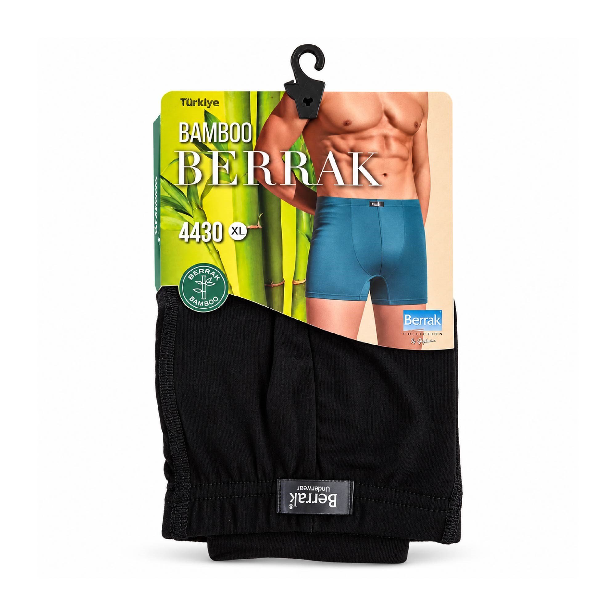 Berrak Erkek Bamboo Boxer 4430 Siyah XLarge