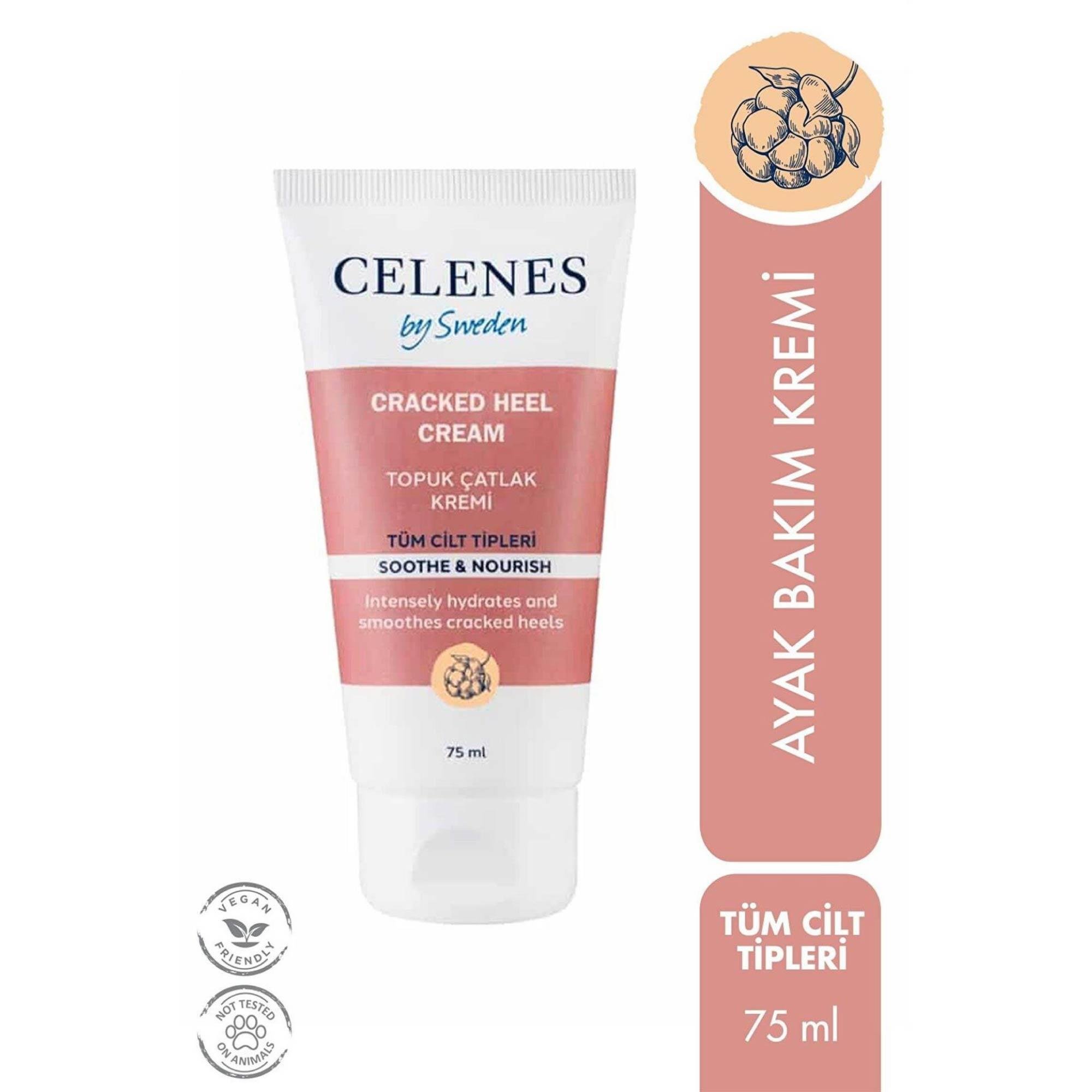 Celenes Topuk Çatlak Kremi Tüm Cilt Tipleri İçin 75 ml 