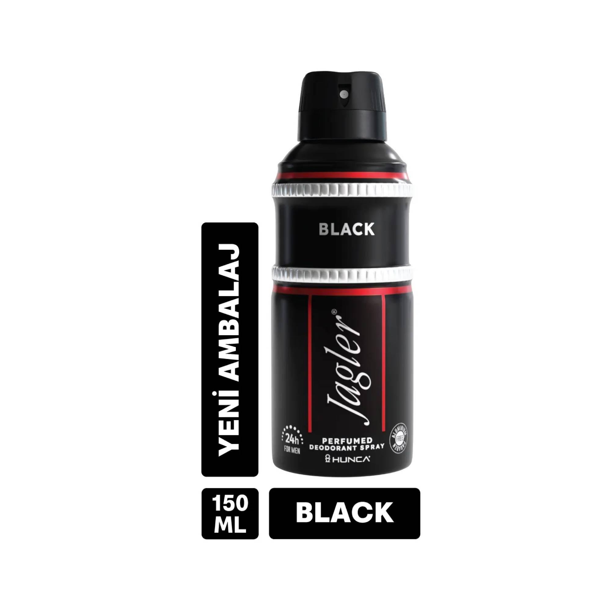 Jagler Deodorant Black Sprey Erkek 150 ml