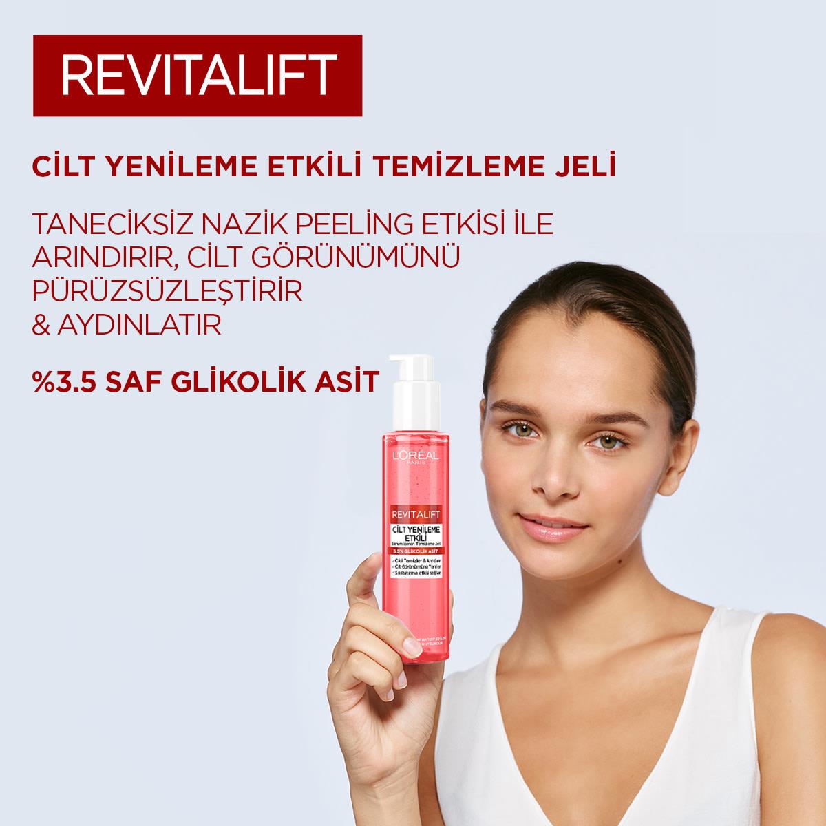 Loreal Paris Revitalift Cilt Yenileme Etkili Temizleme Jeli Glikolik Asit 150 ml