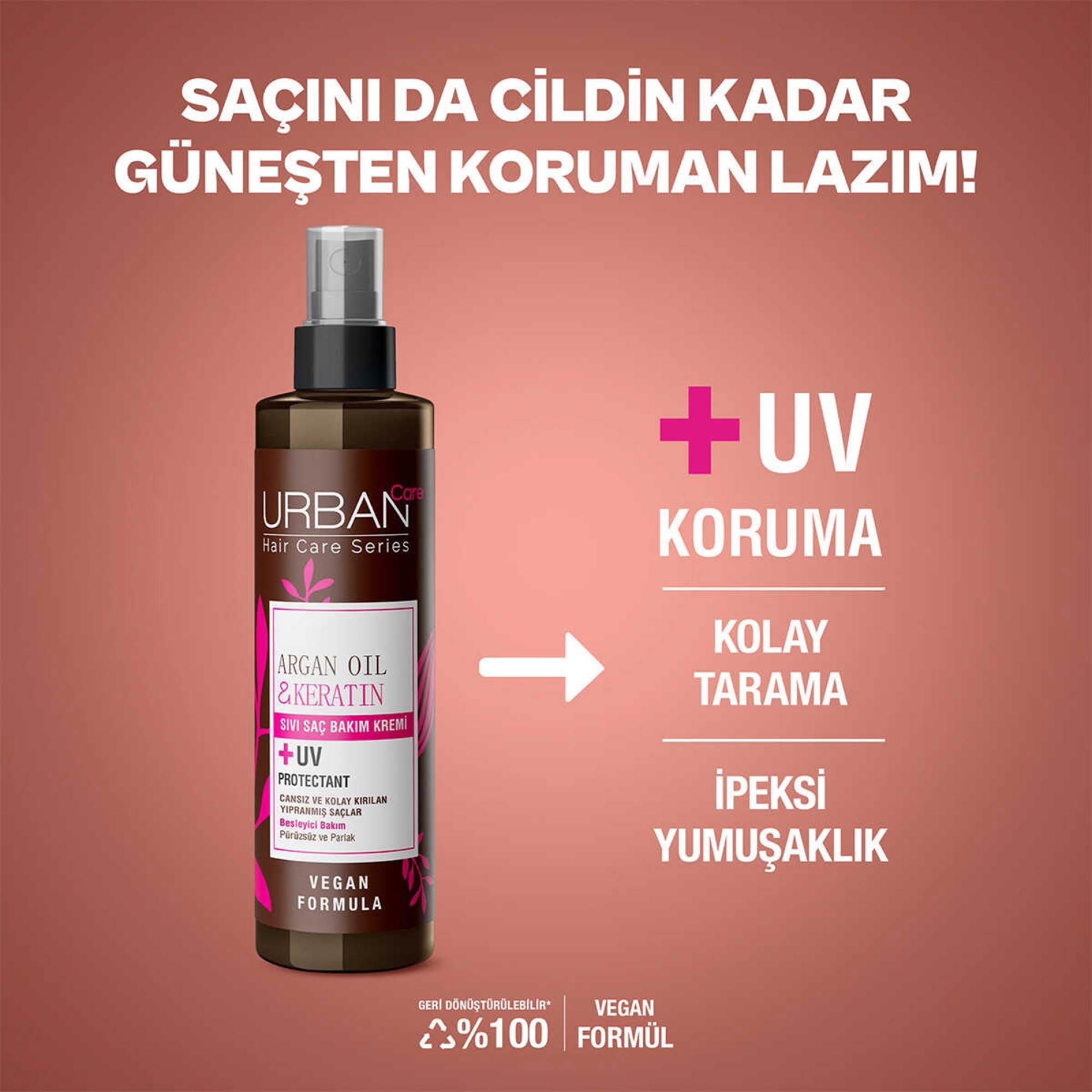 Urban Care Sıvı Saç Bakım Kremi Argan Oil & Keratin 200 ml