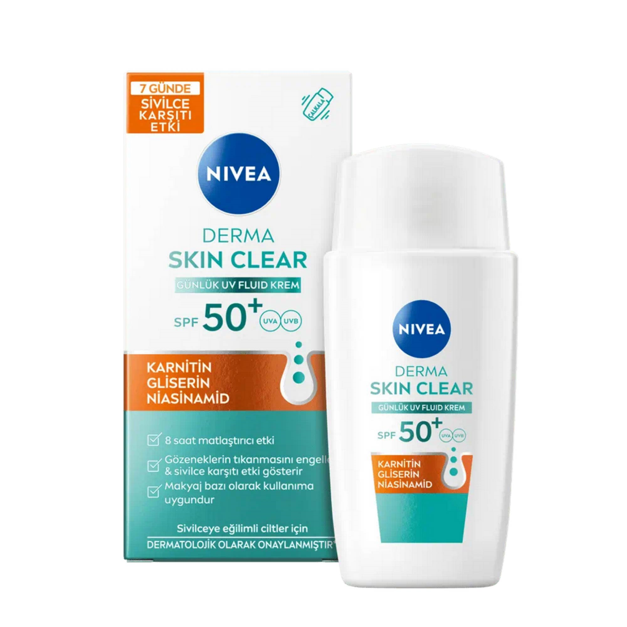 Nivea Derma Skin Günlük SPF50 UV Fluid Krem 40 Ml