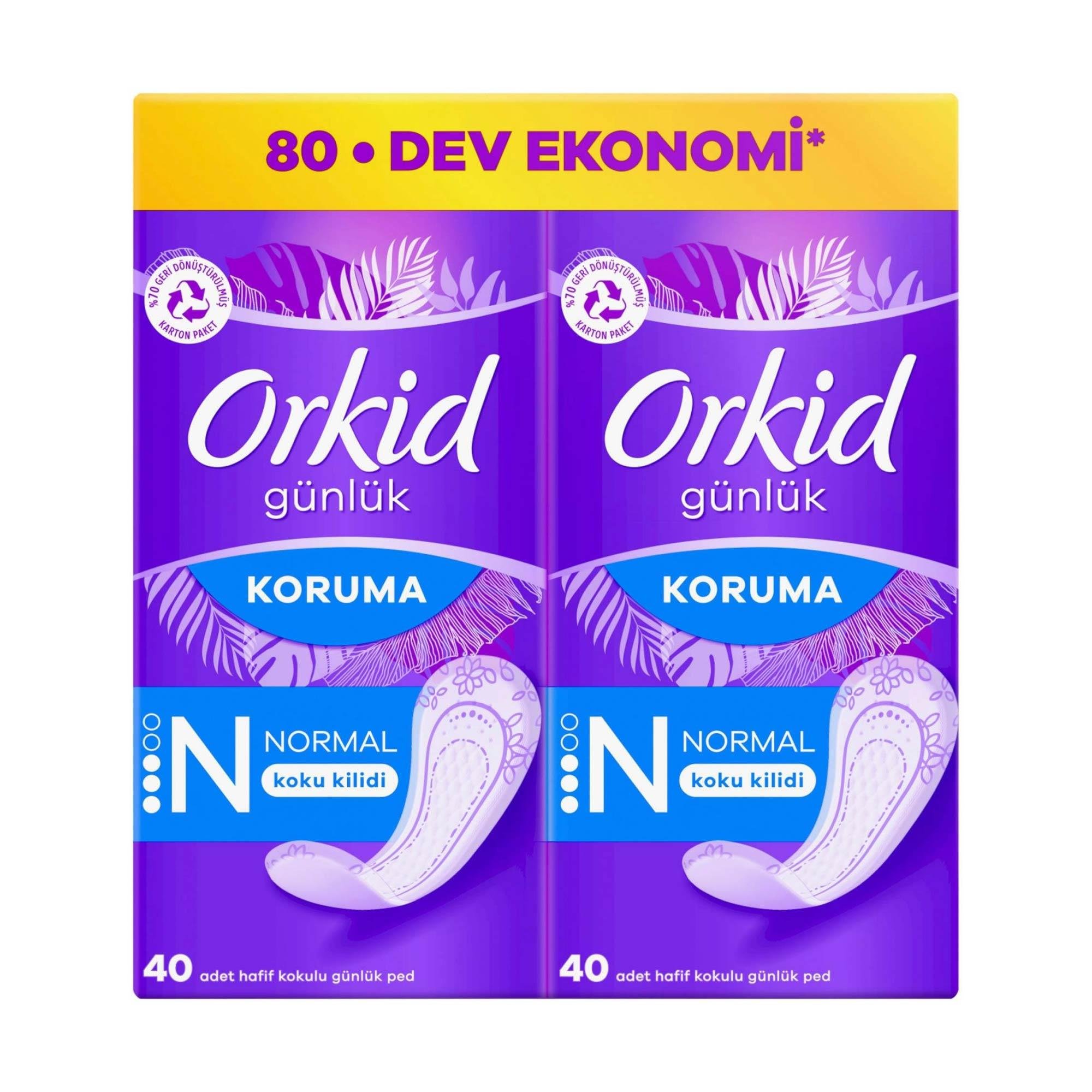 Orkid Extra Koruma Günlük Ped N Normal 80 Dev Ekonomi