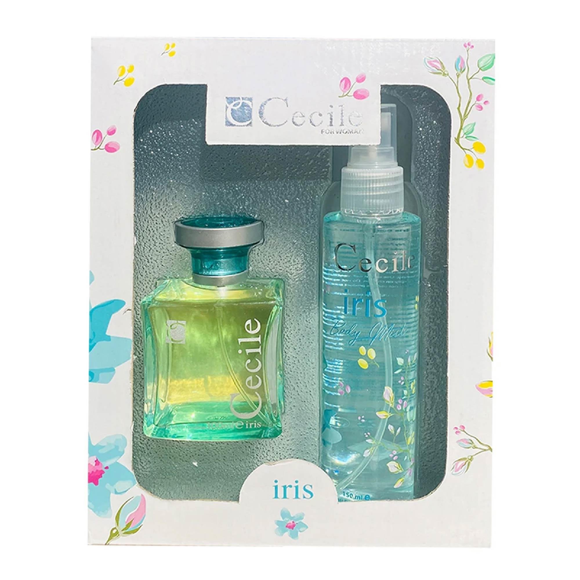 Cecile İris EDT Parfüm Kadın 100ml +  Body Mist Vücut Spreyi 150ml