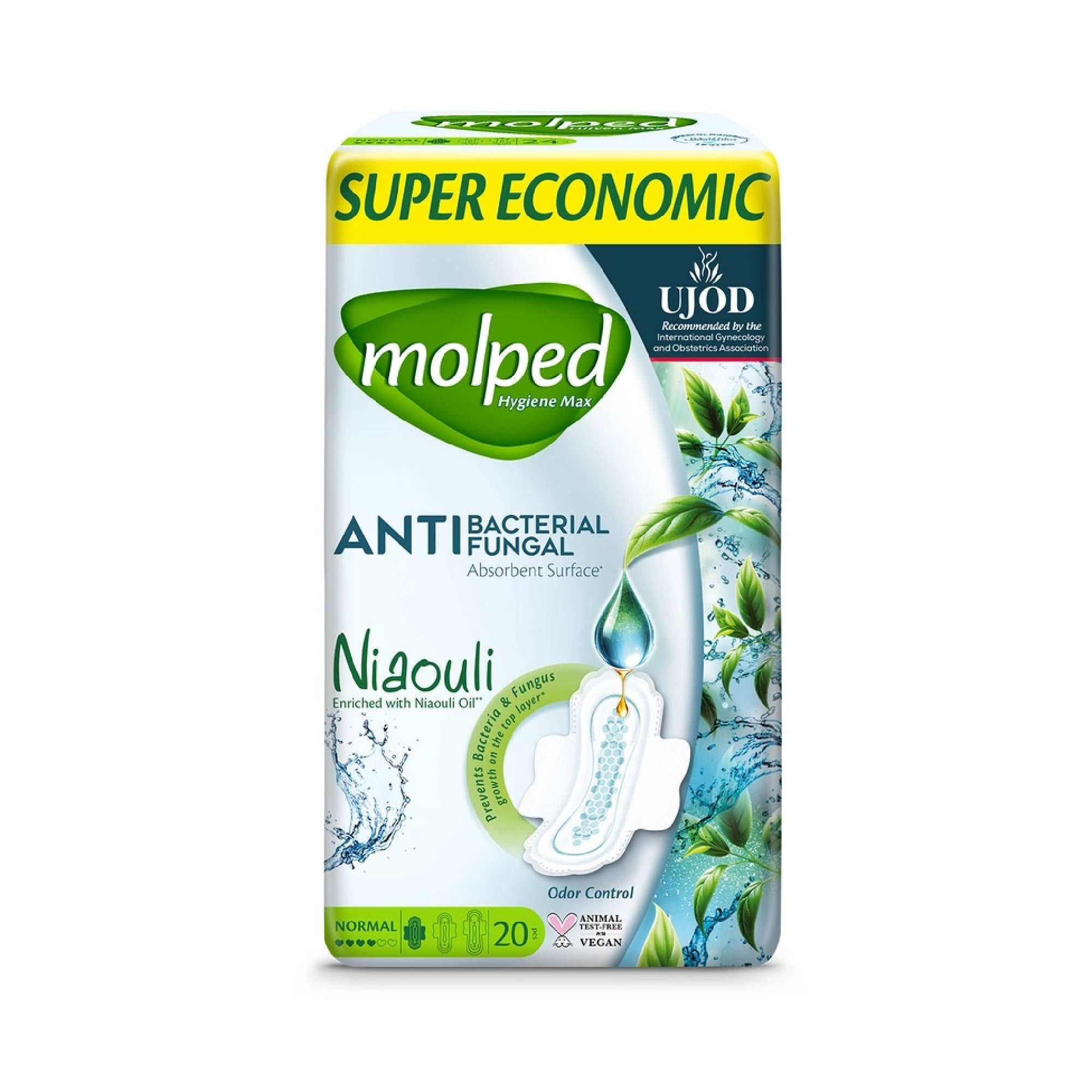 Molped Hijyen Max Süper Eco Normal Hijyenik Ped 20'li