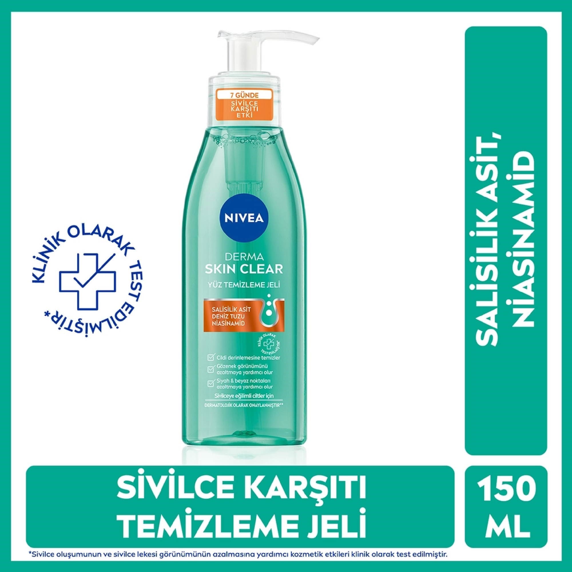Nivea Derma Skin Clear Yüz Temizleme Jeli 150 ml