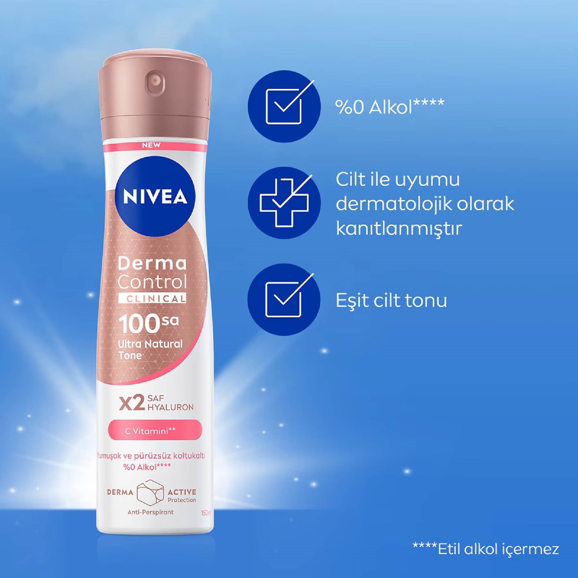 Nivea Kadın Deodorant Derma Control Clinical 150 ml