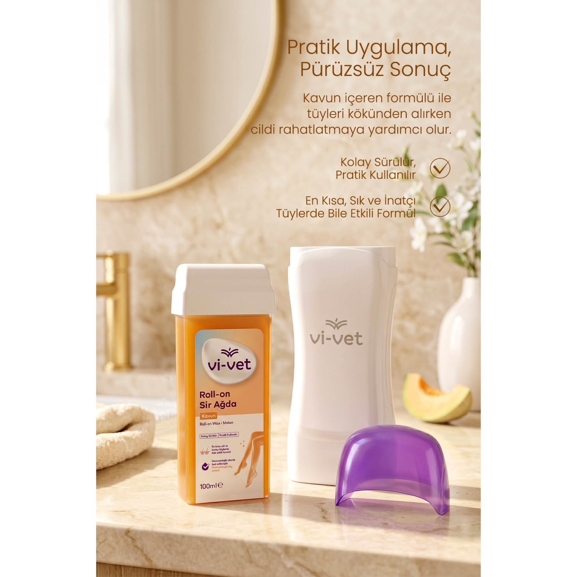 ViVet Roll-On Sir Ağda Kavun 100ml