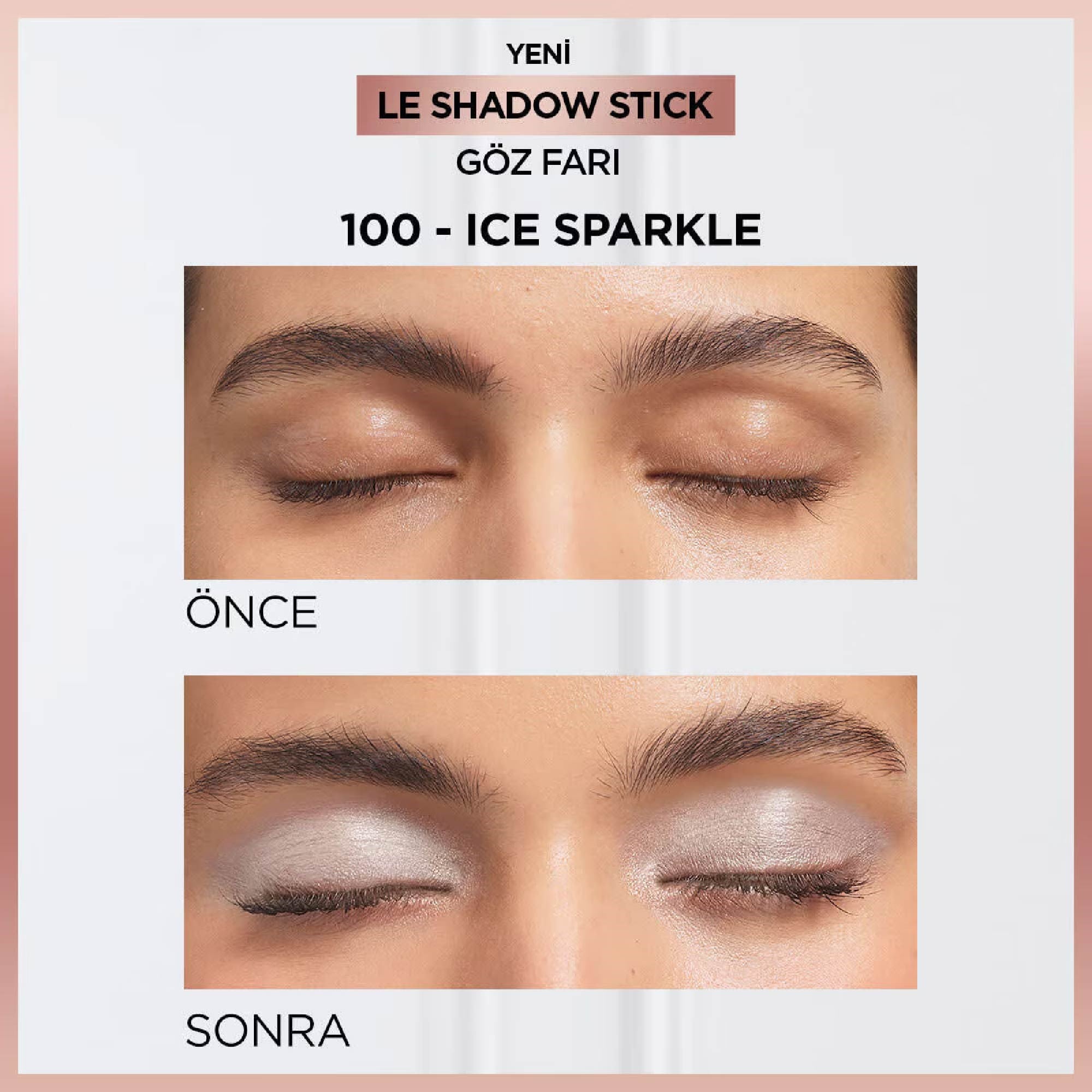 Loreal Paris Le Shadow Stick Göz Farı  100 Ice Sparkle
