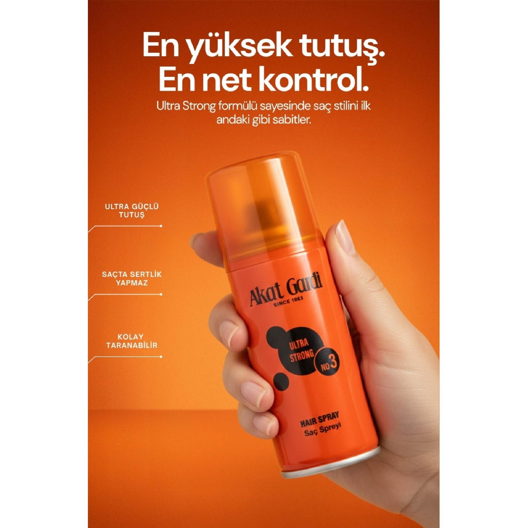 Akat Gardi Saç Spreyi Ultra Strong No:3 75ml