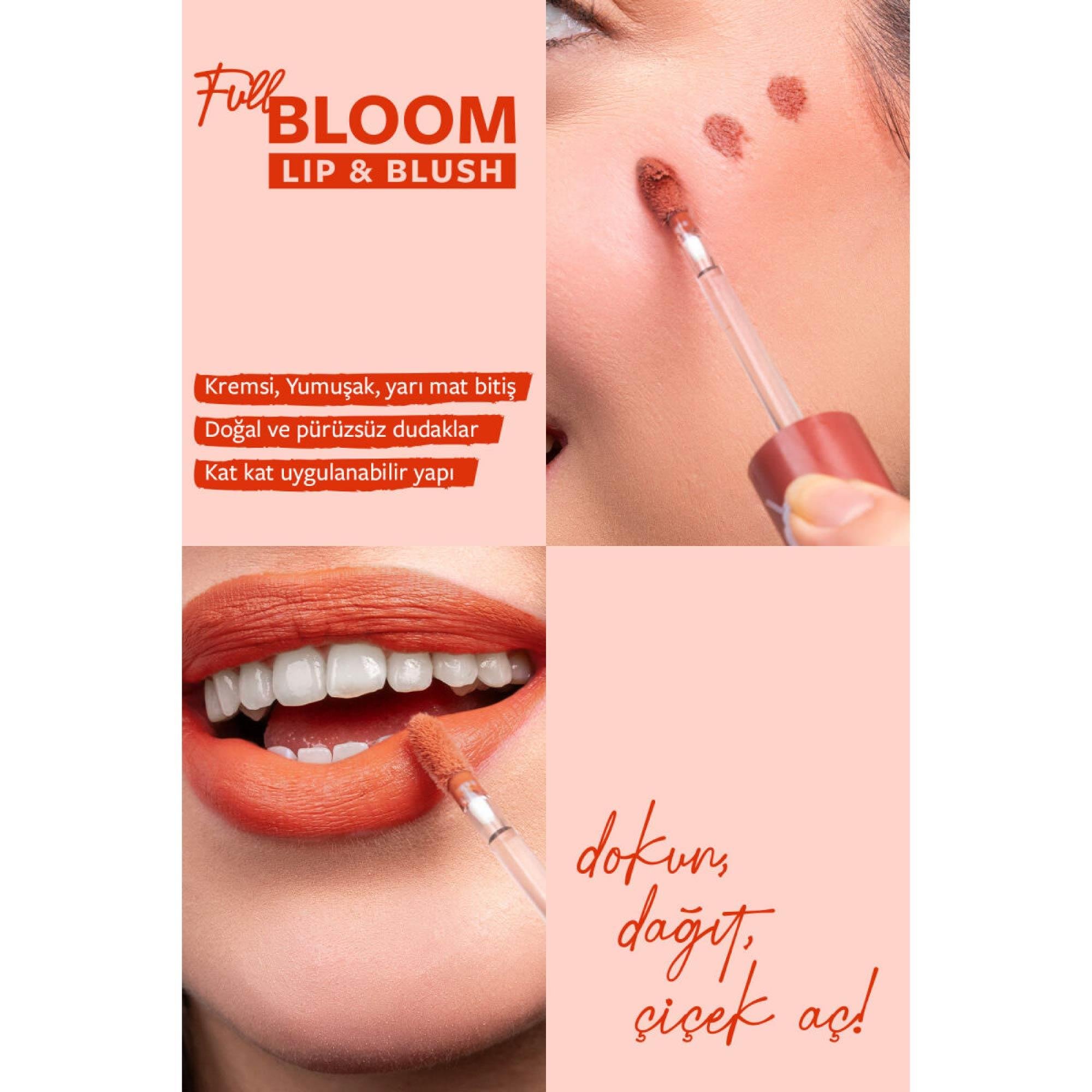 Pastel Full Bloom Lip & Blush Dudak ve Yanak Renklendirici 79 Rhytyhm
