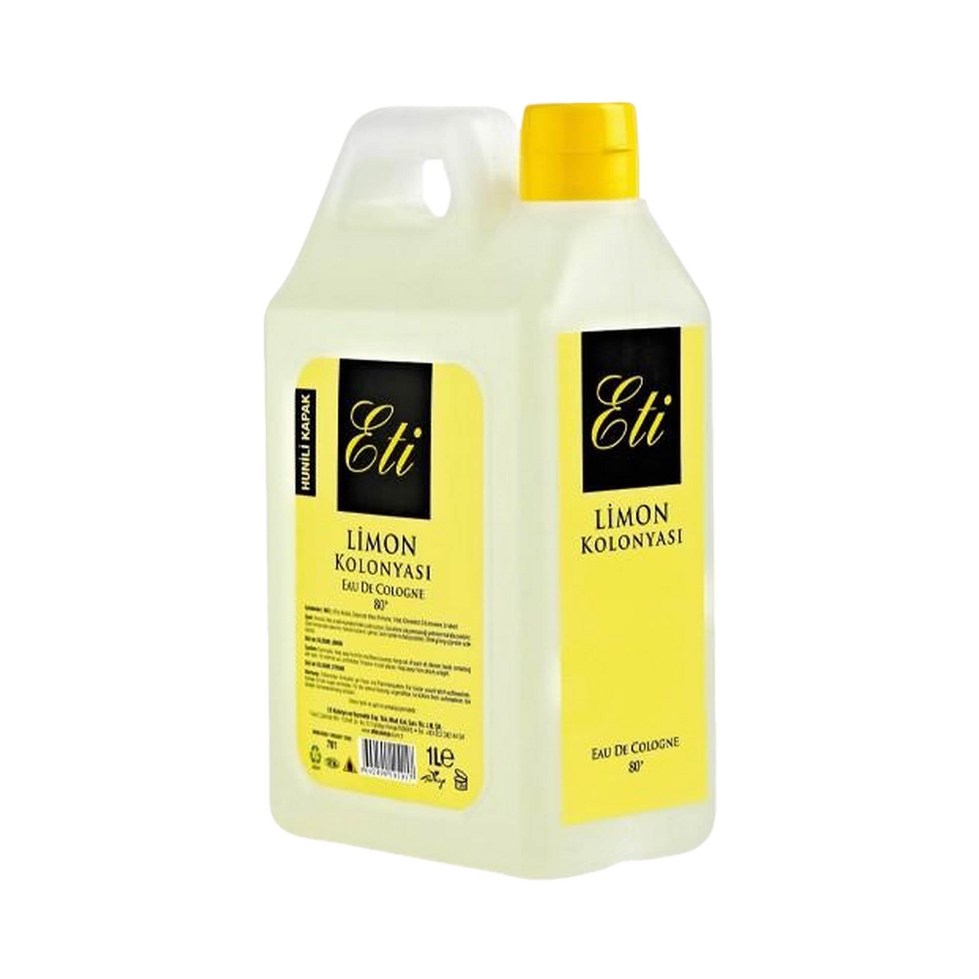 Eti Limon Kolonyası 80 Derece Pet Şişe 1000 ml 
