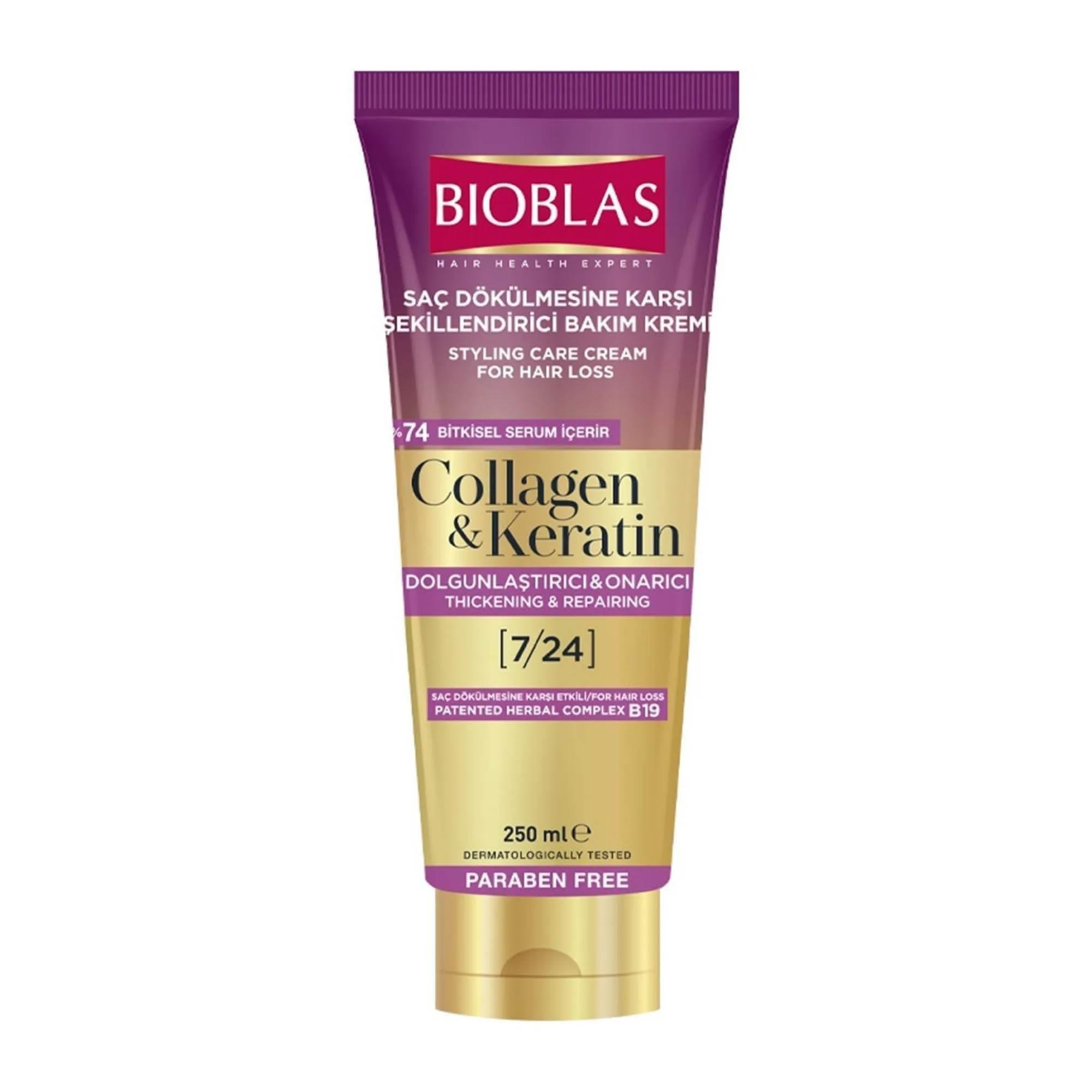 Bioblas Saç Bakım Kremi Saç Dökülmesine Karşı Şekillendirici Collagen&Keratin 250ml