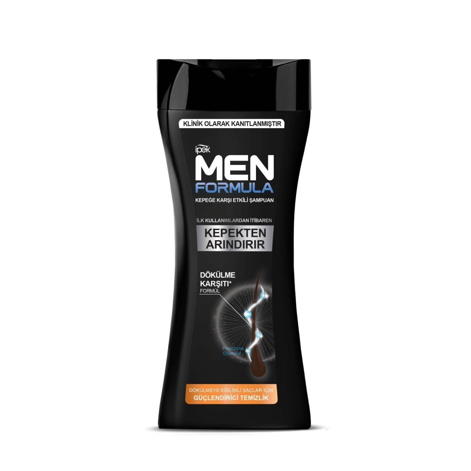 İpek Men Formula Kepeğe Karşı Etkili Şampuan Dökülmeye Eğilimli Saçlar İçin 480ml