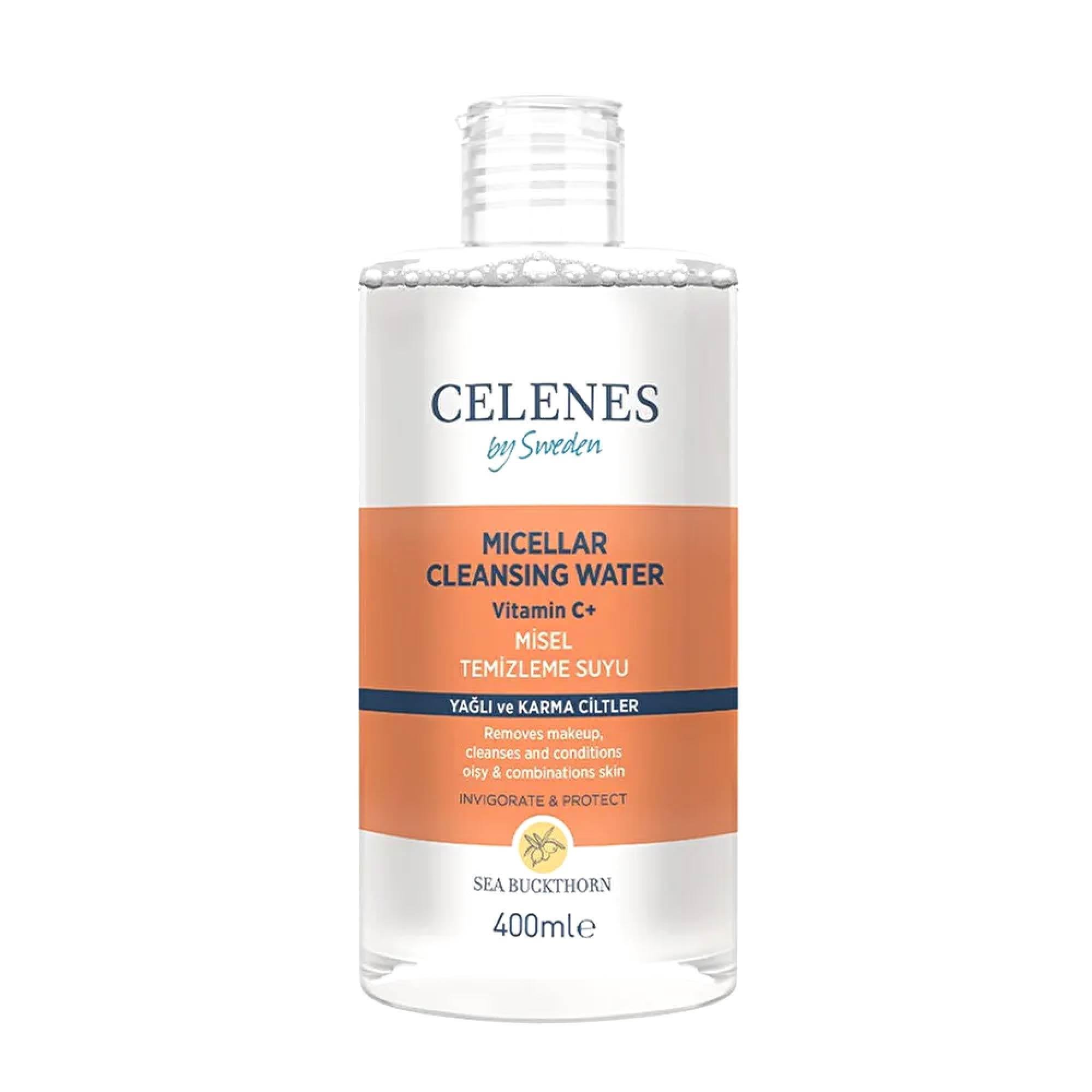 Celenes Sea Buckthorn Misel Temizleme Suyu Yağlı Ve Karma Ciltler 400 ml