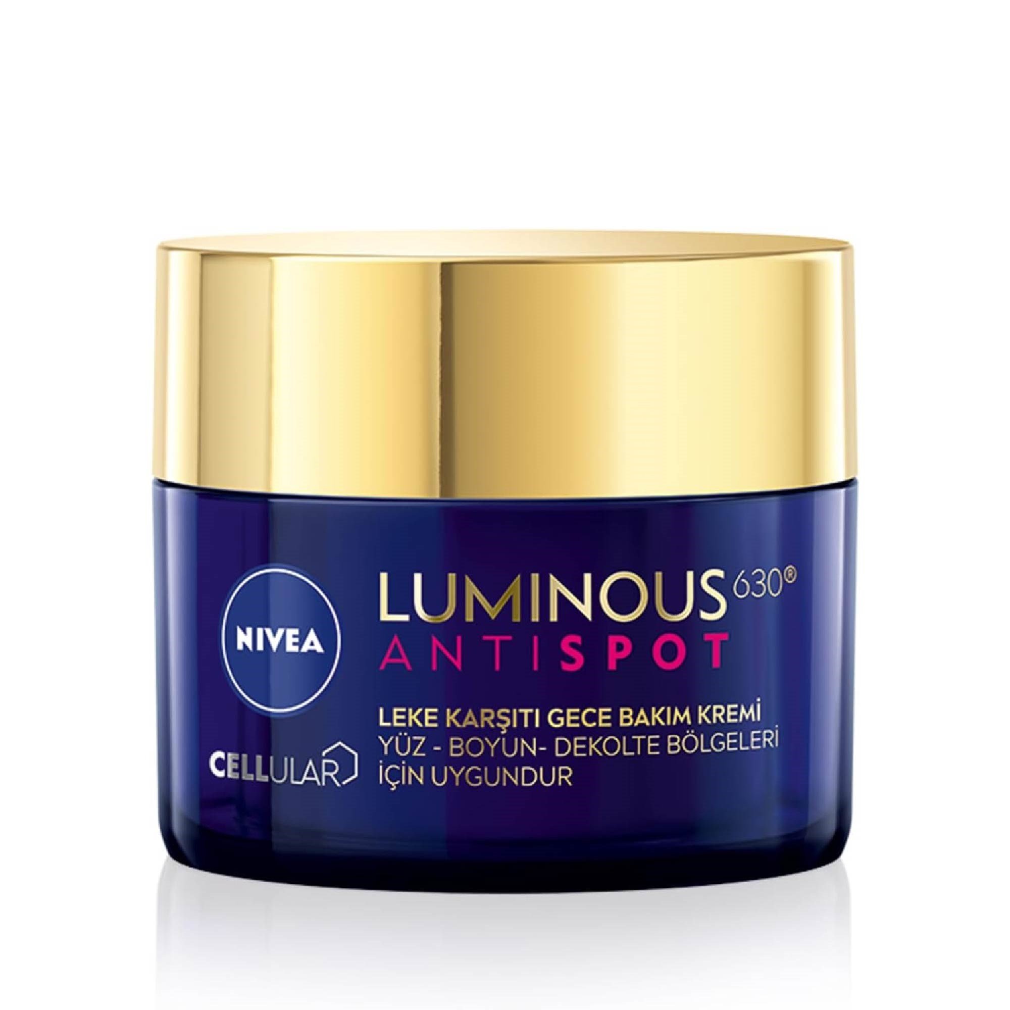Nivea Cellular Luminous Antispot Leke Karşıtı Gece Bakım Kremi 50ml