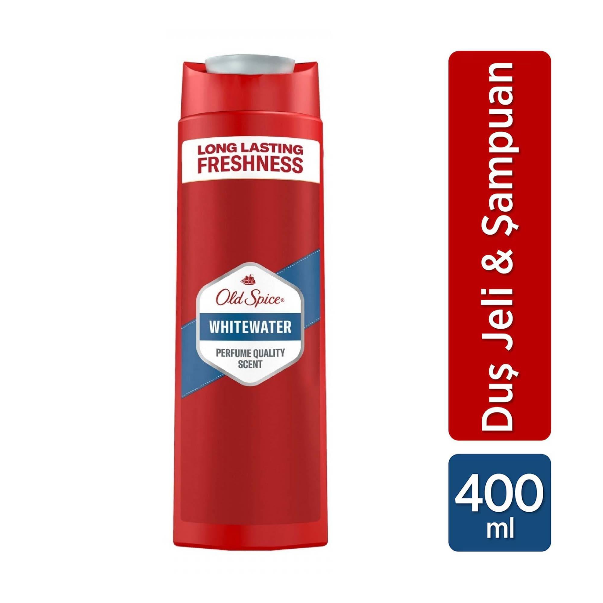 Old Spice Duş Jeli ve Şampuan Whitewater 400 ml
