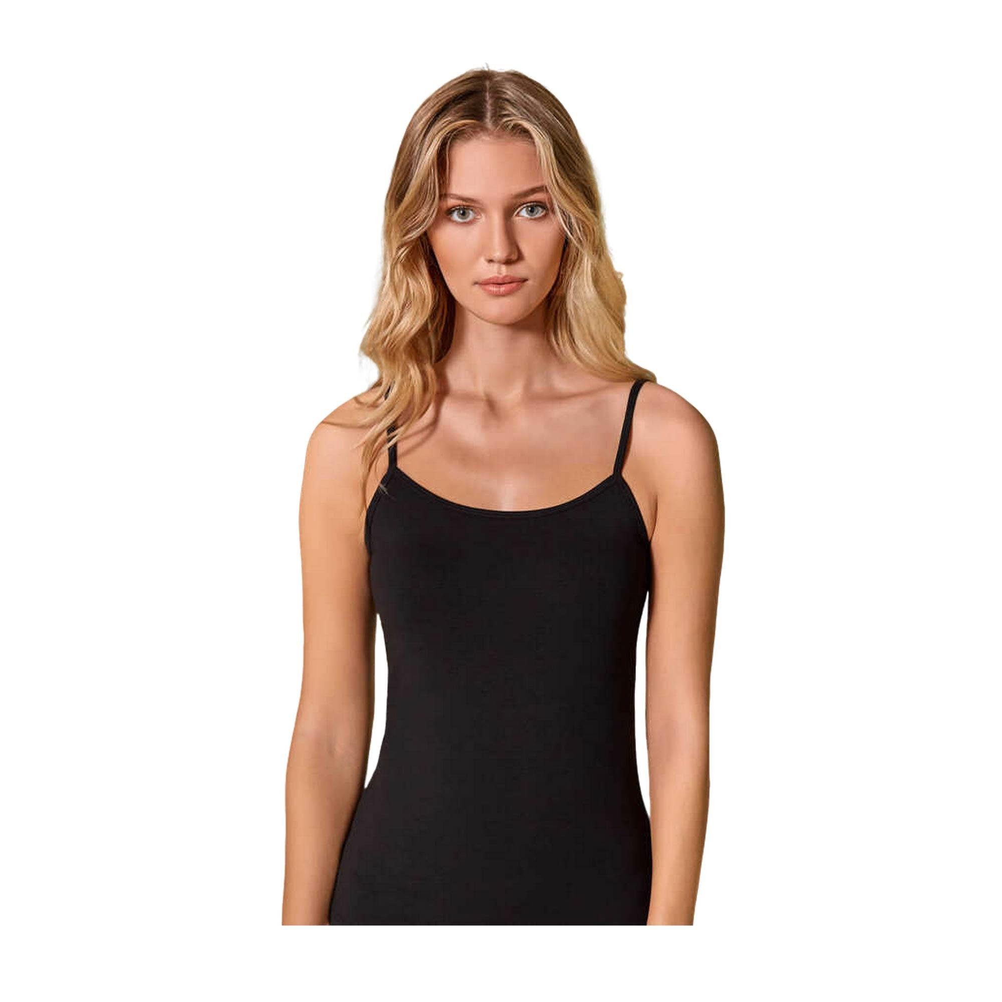 Berrak Kadın Atlet Siyah Medium İnce Askı 2128