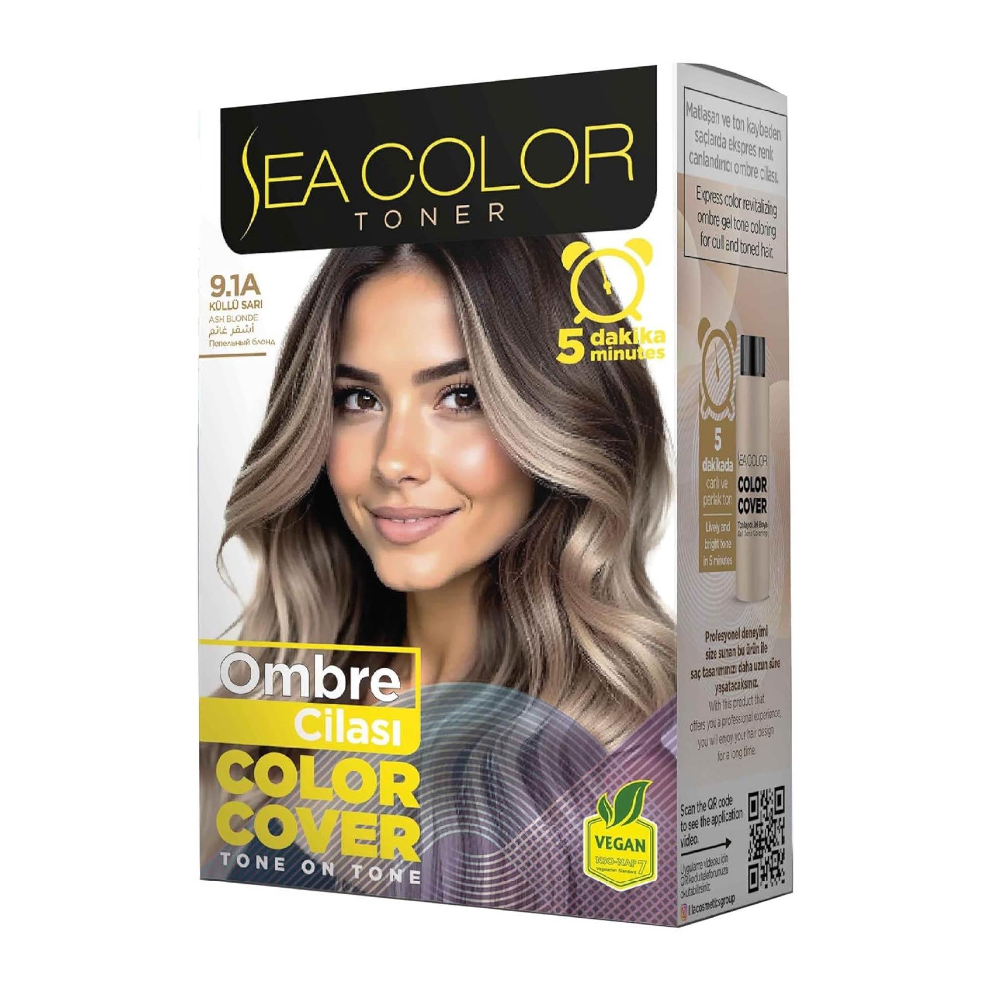 Sea Color Toner Ombre Cilası 9.1A Küllü Sarı