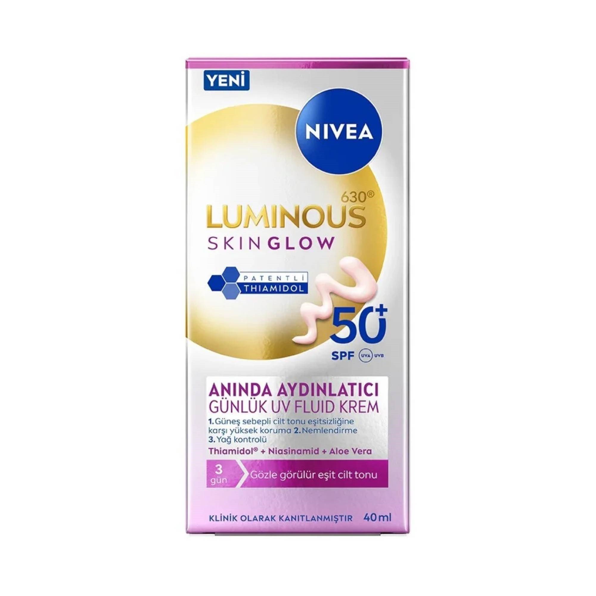 Nivea Sun Skin Glow Günlük UV Fluid Krem Spf50 40ml