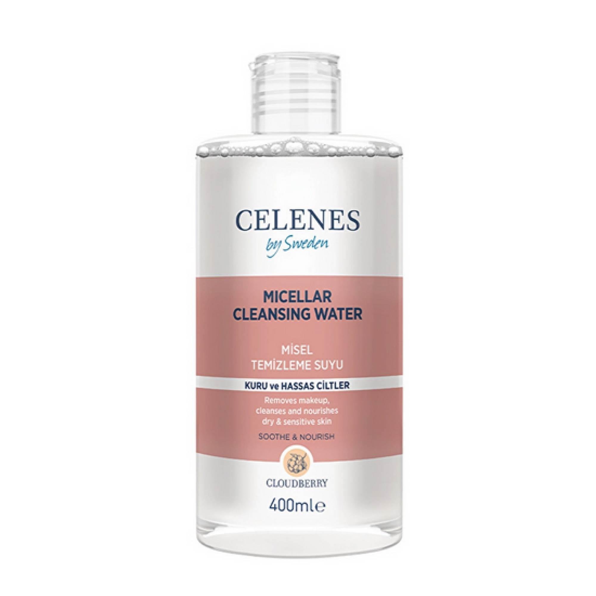 Celenes Cloudberry Misel Temizleme Suyu Kuru ve Hassas Ciltler 400 ml