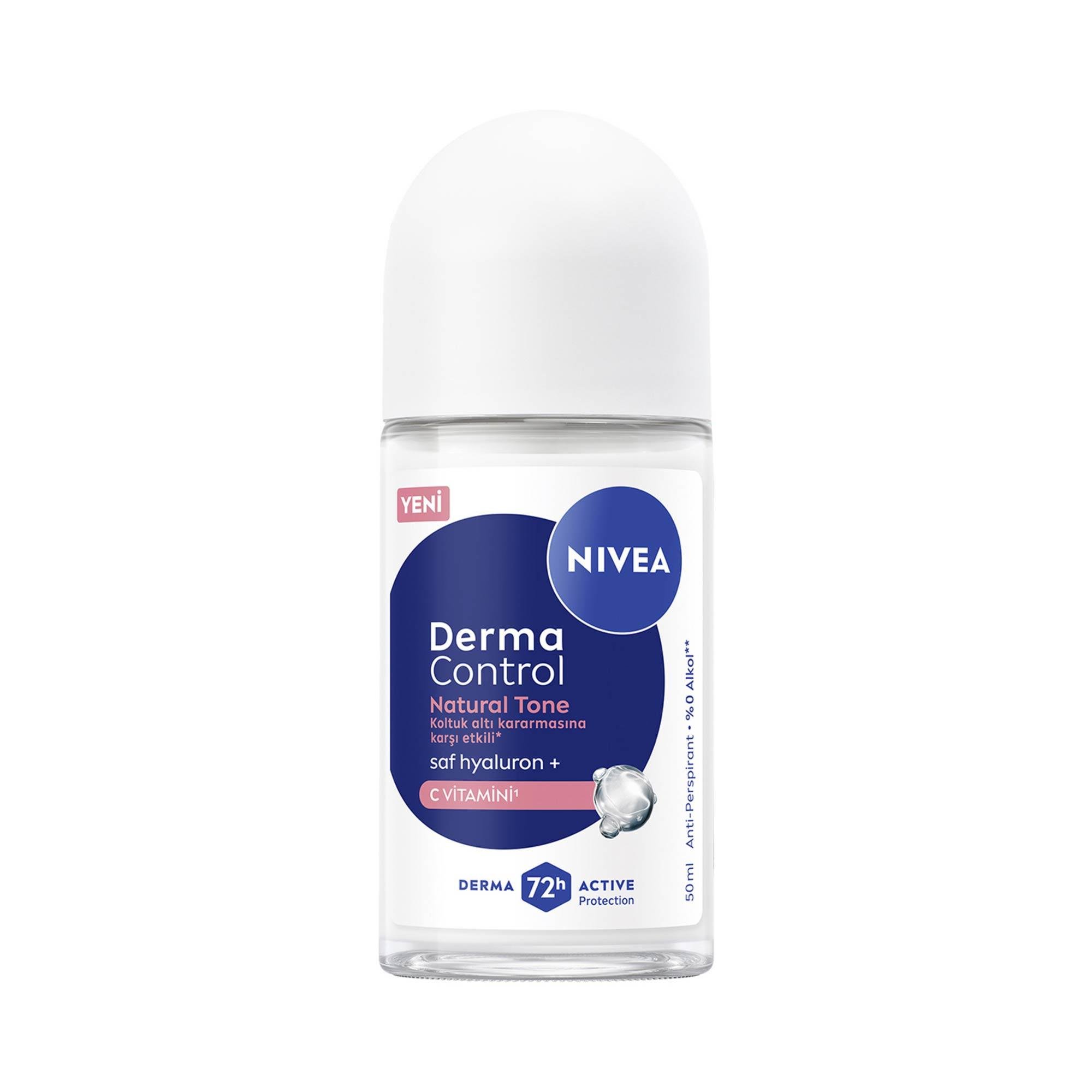 Nivea Roll-on Derma Control Natural Tone Koltuk Altı Kararmasına Karşı Kadın 50ml