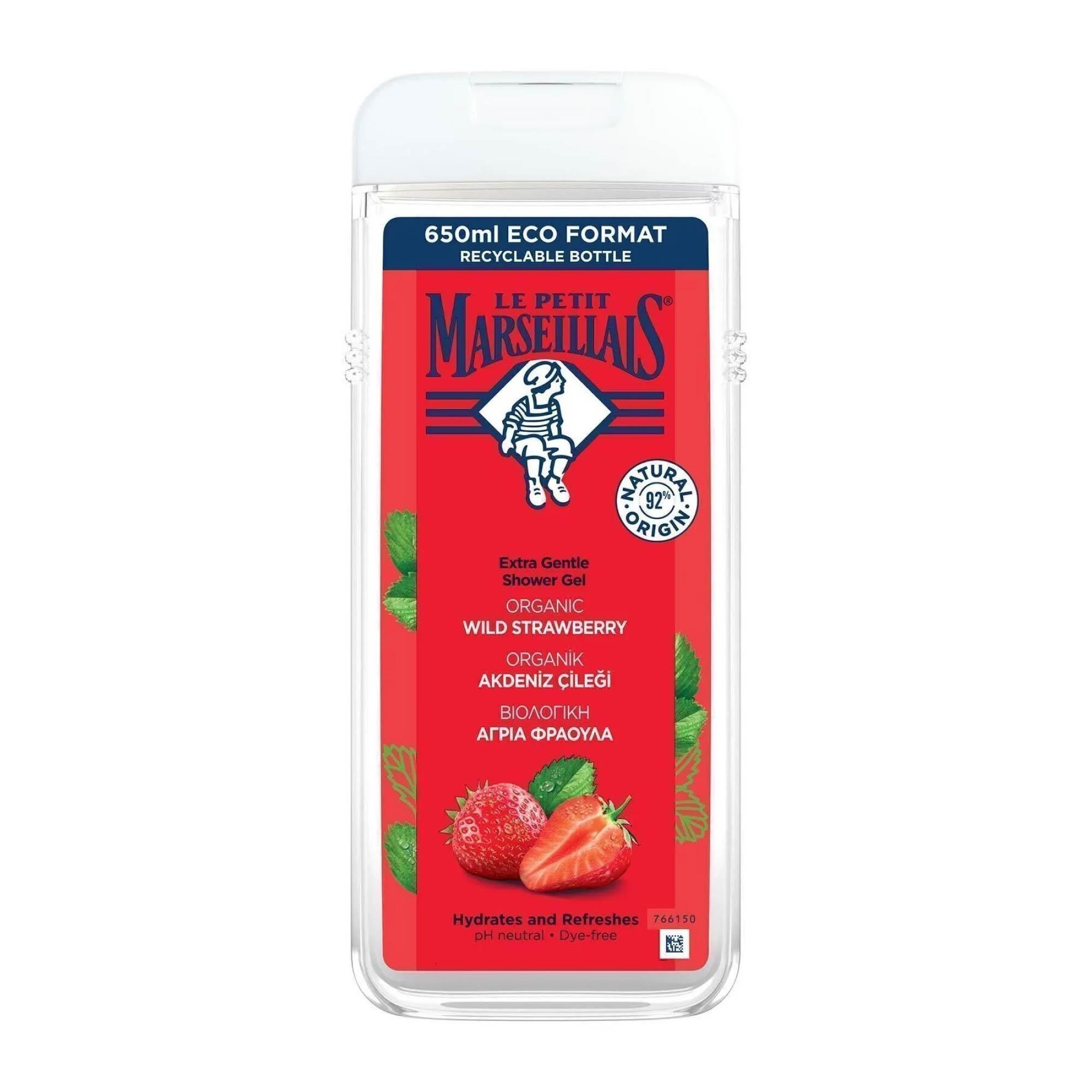 Le Petit Marseillals Organik Akdeniz Çileği Duş Jeli 600 ml.
