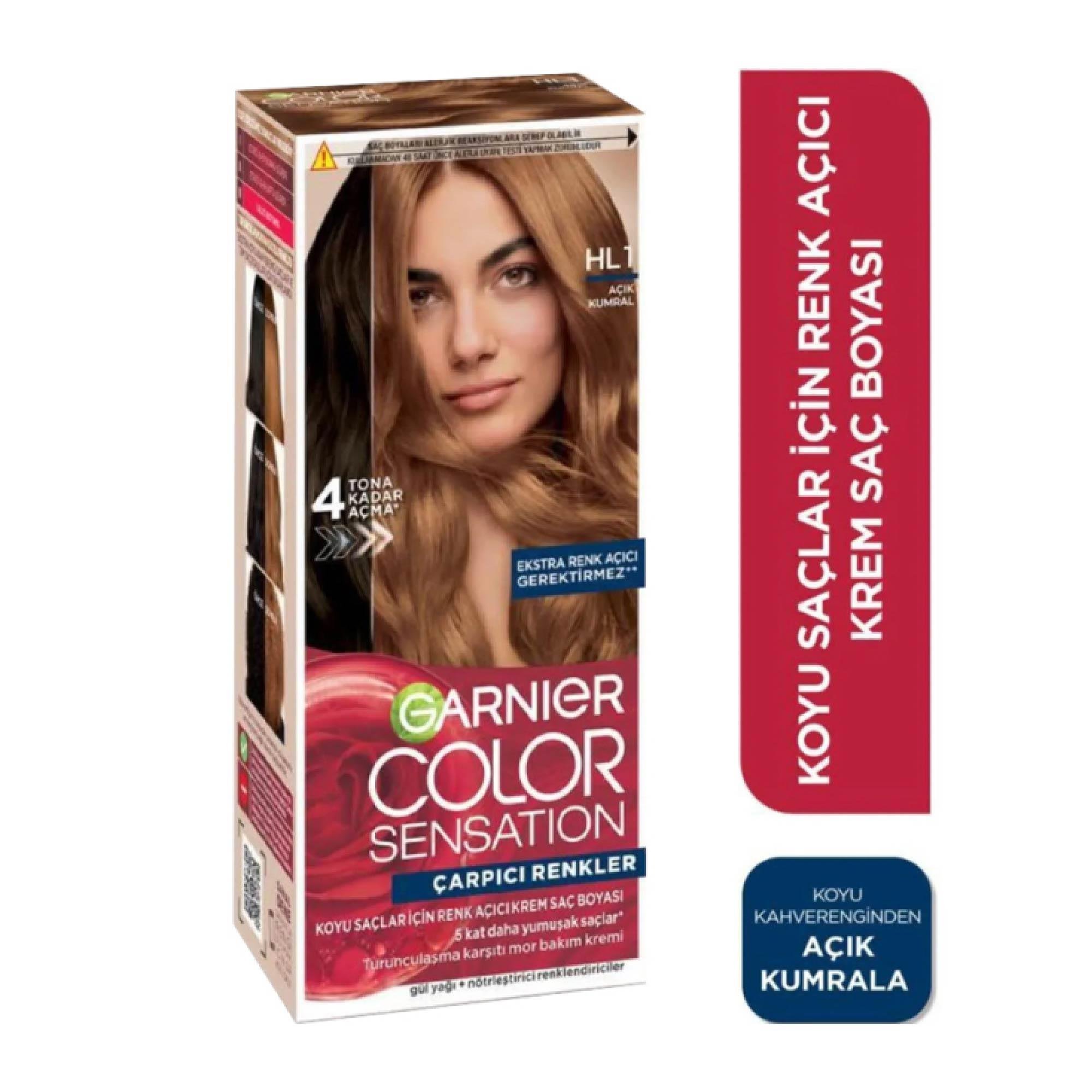 Garnier Çarpıcı Renkler Yoğun Kalıcı Krem Saç Boyası Açık Kumral HL1