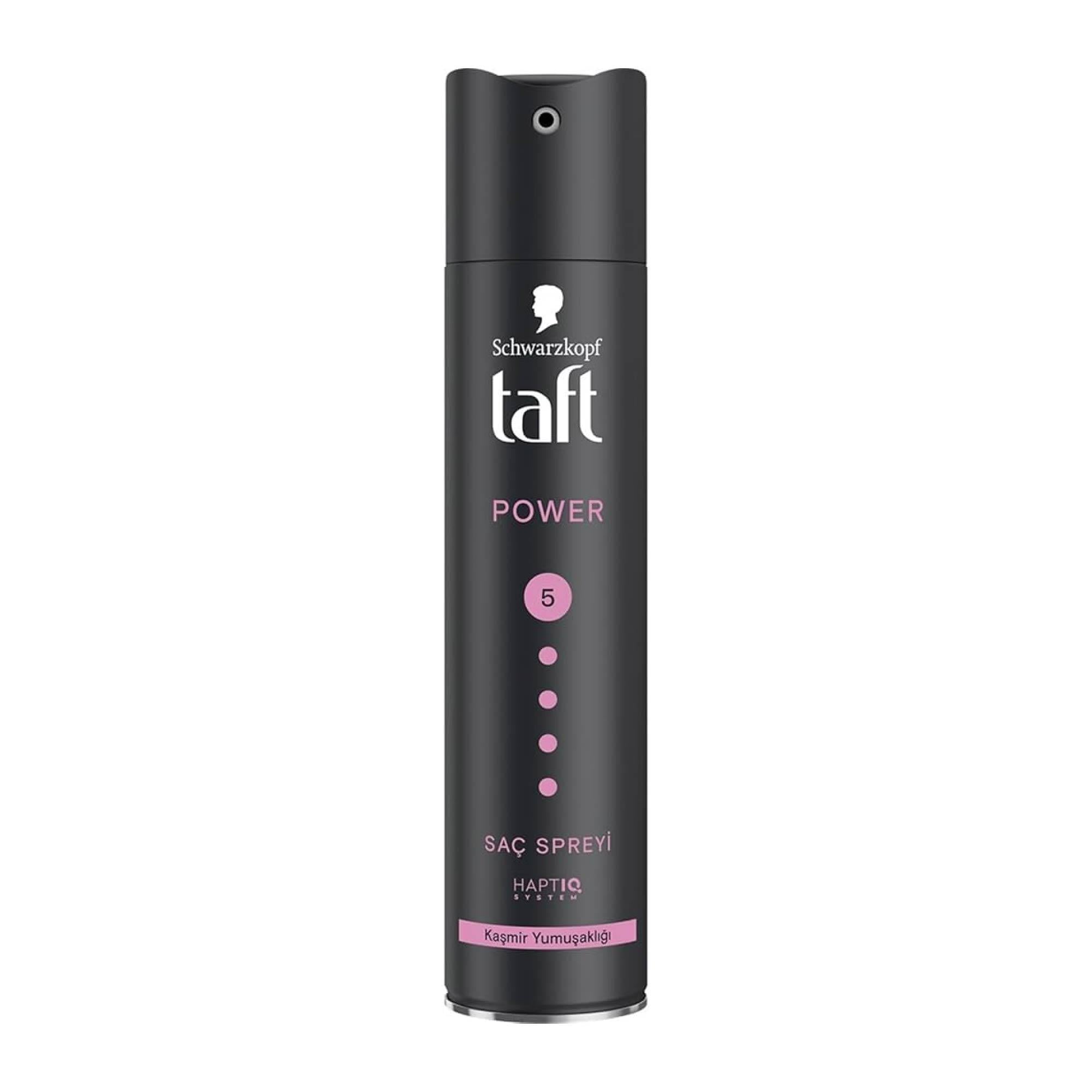 Taft Saç Spreyi Power Mega Güçlü 5 Kaşmir Yumuşaklığı 250ml