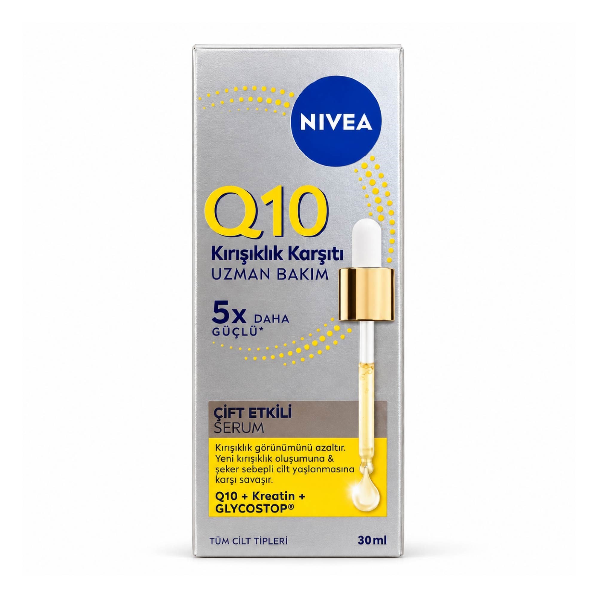 Nivea Q10 Kırışıklık Karşıtı Uzman Bakım Çift Etkili Serum 5x Daha Güçlü 30 ml
