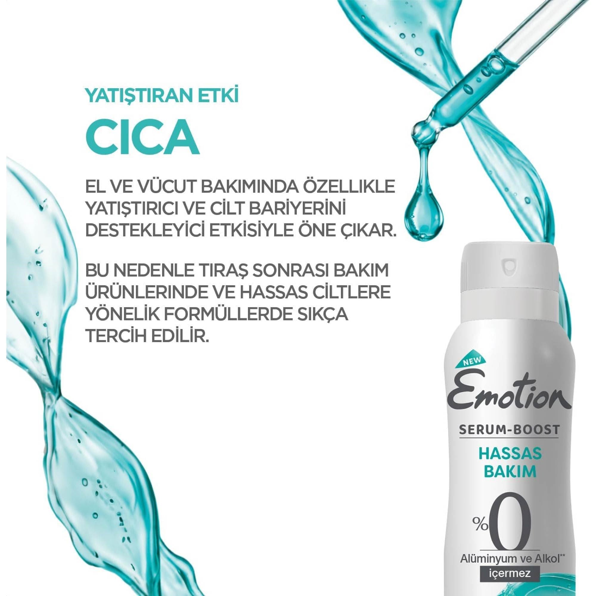Emotion Serum-Boost Hassas Bakım Cica deodorant 150 ml
