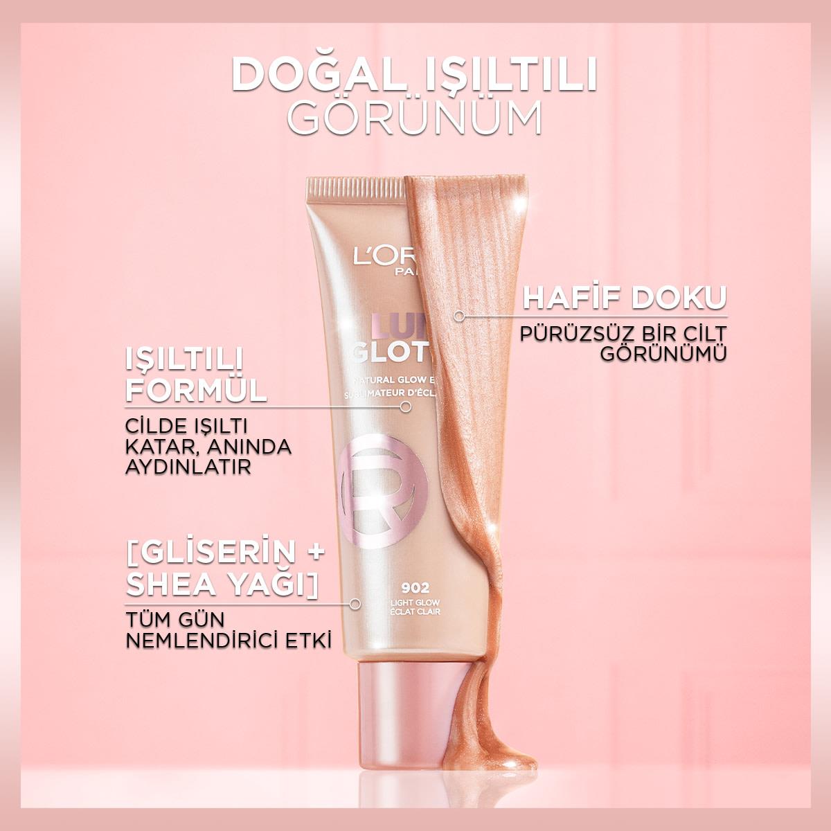 Loreal Paris Glotion All-In-One Doğal Işıltı 902 - Light Glow 40 ml