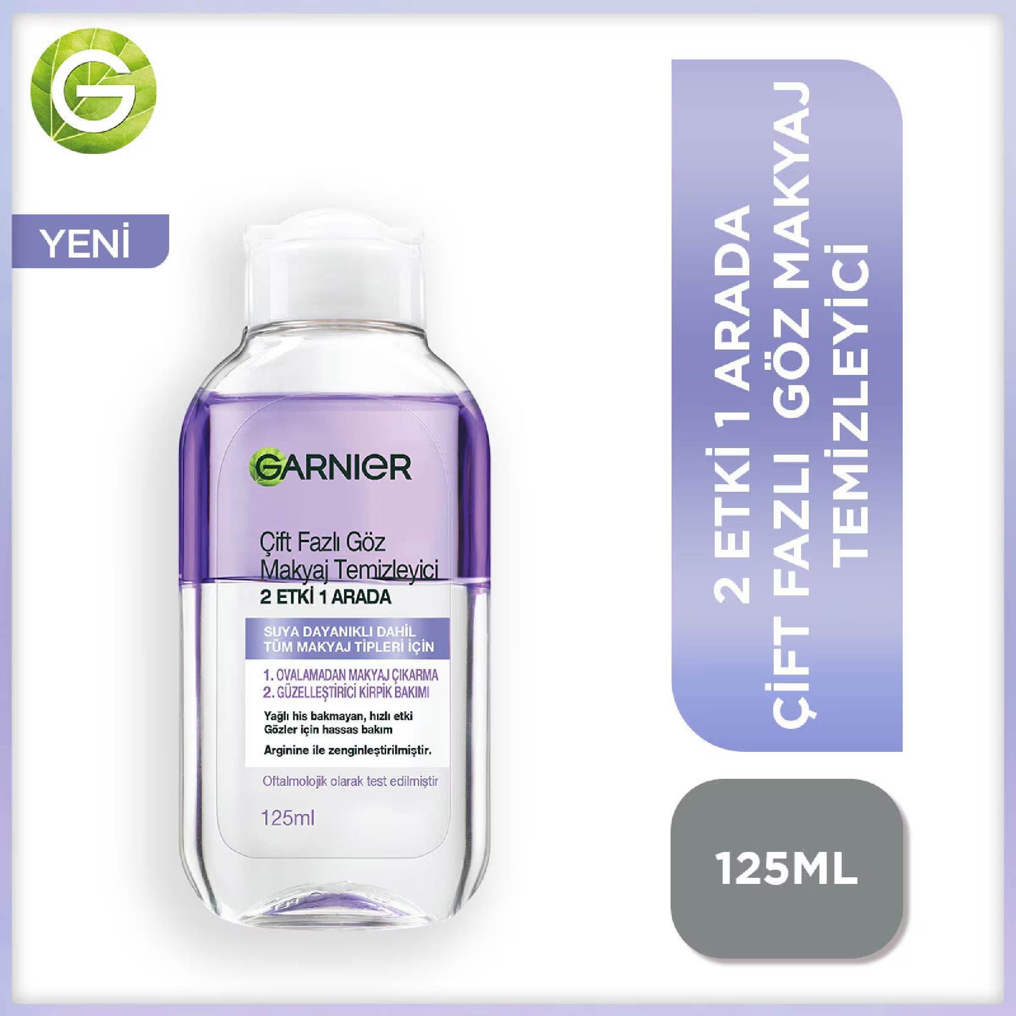 Garnier Çift Fazlı Göz Makyaj Temizleyici 2 Etki 1 Arada 125 ml
