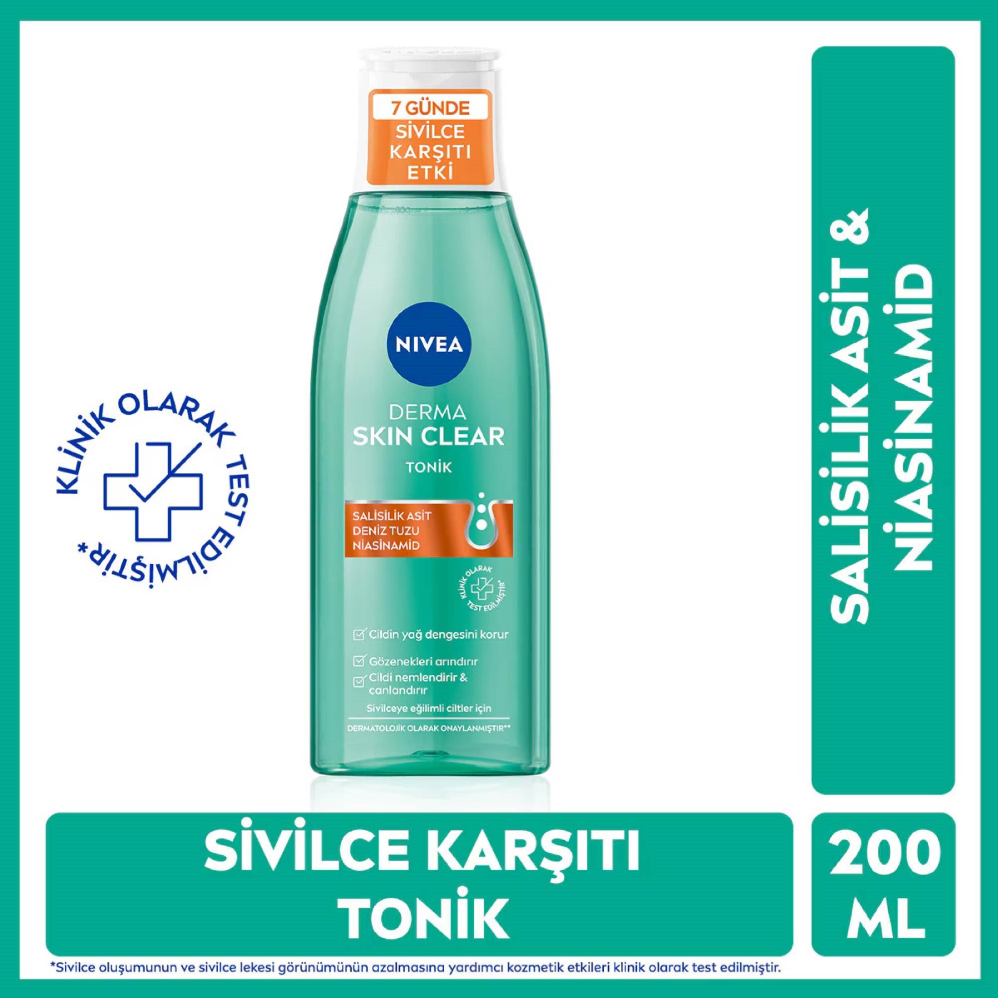 Nivea Derma Skin Clear Tonik Sivilceye Eğilimli Ciltler 200 ml