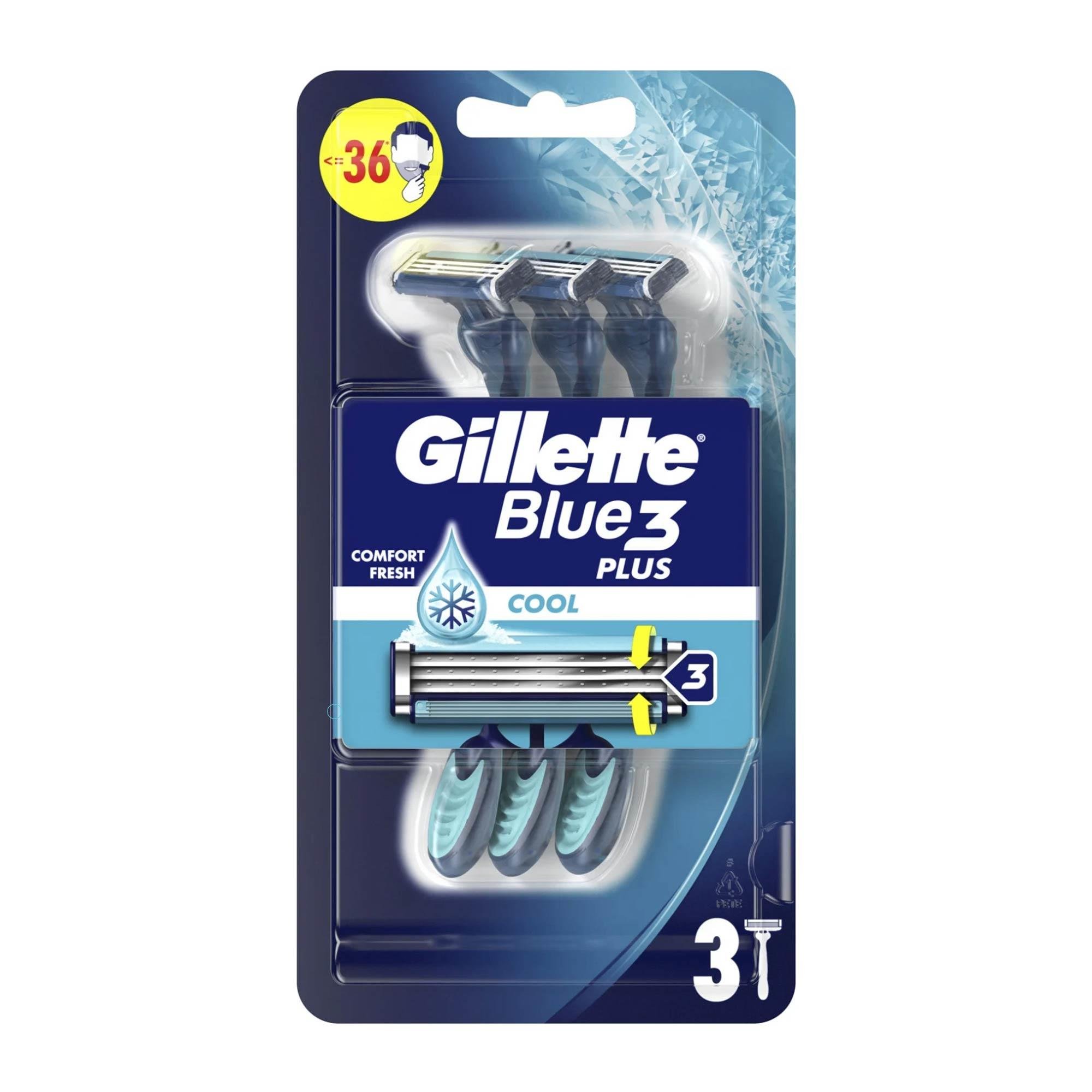 Gillette Blue3 Cool Plus Kullan-At Tıraş Bıçağı 3'lü